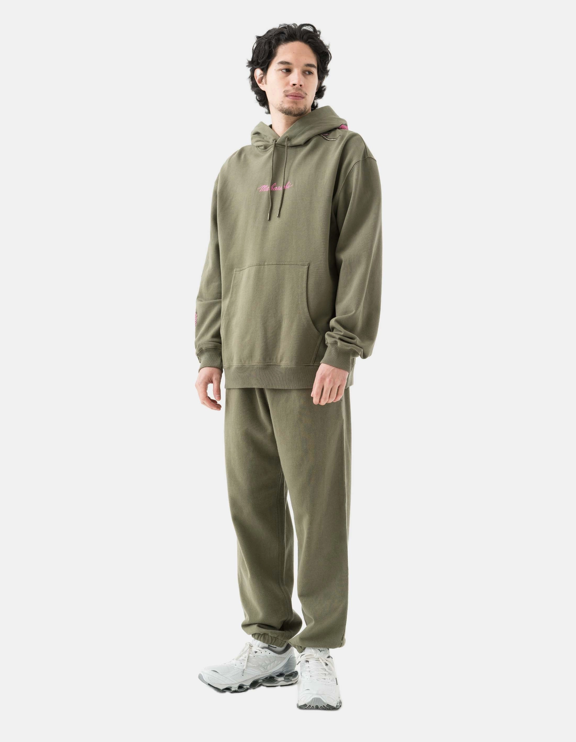 4623 Maharishi Organic Sweatpants Olive Flexible Fabric