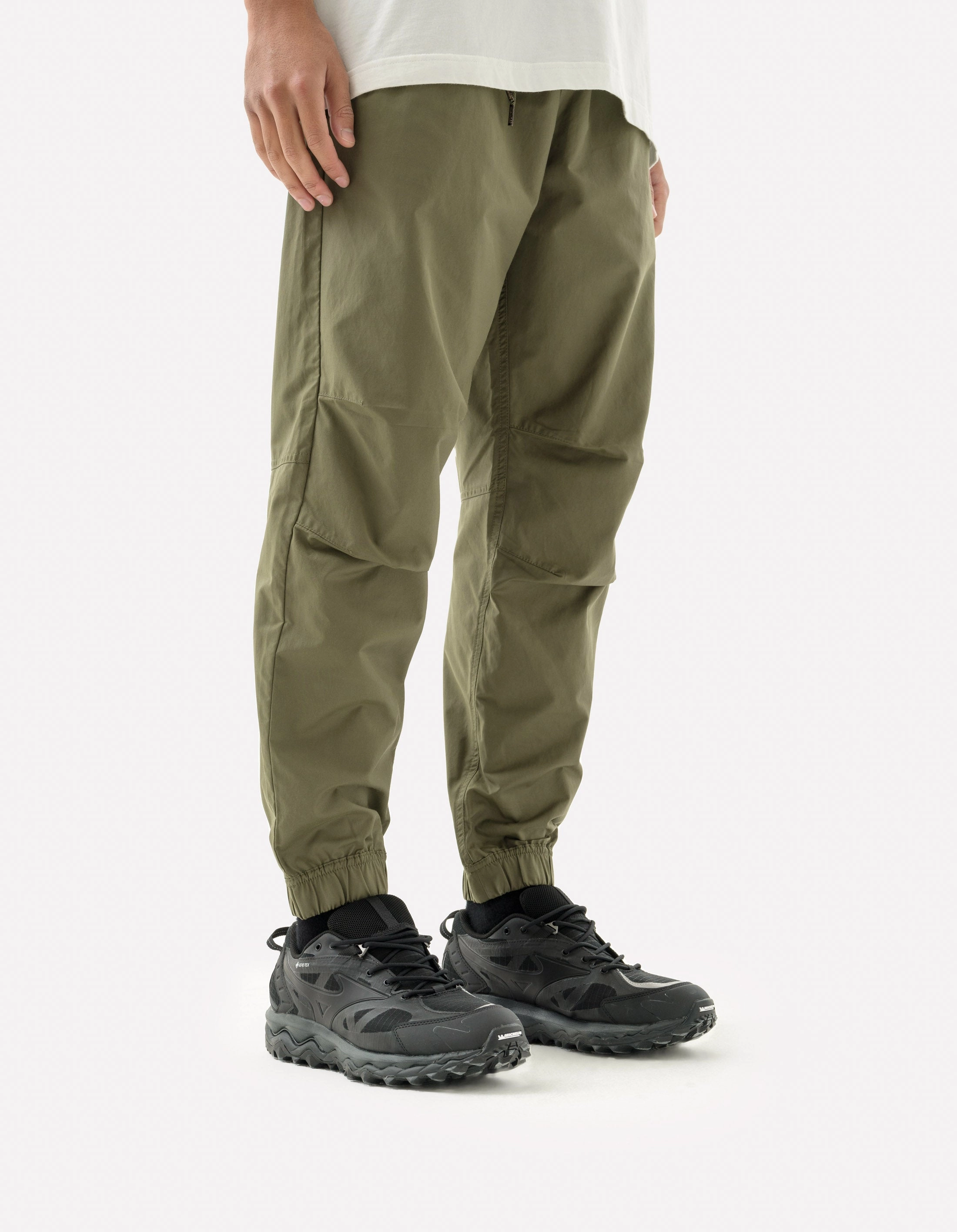 5305 Asym Track Pants Olive OG-107F GussetedCrotch Weather Flex