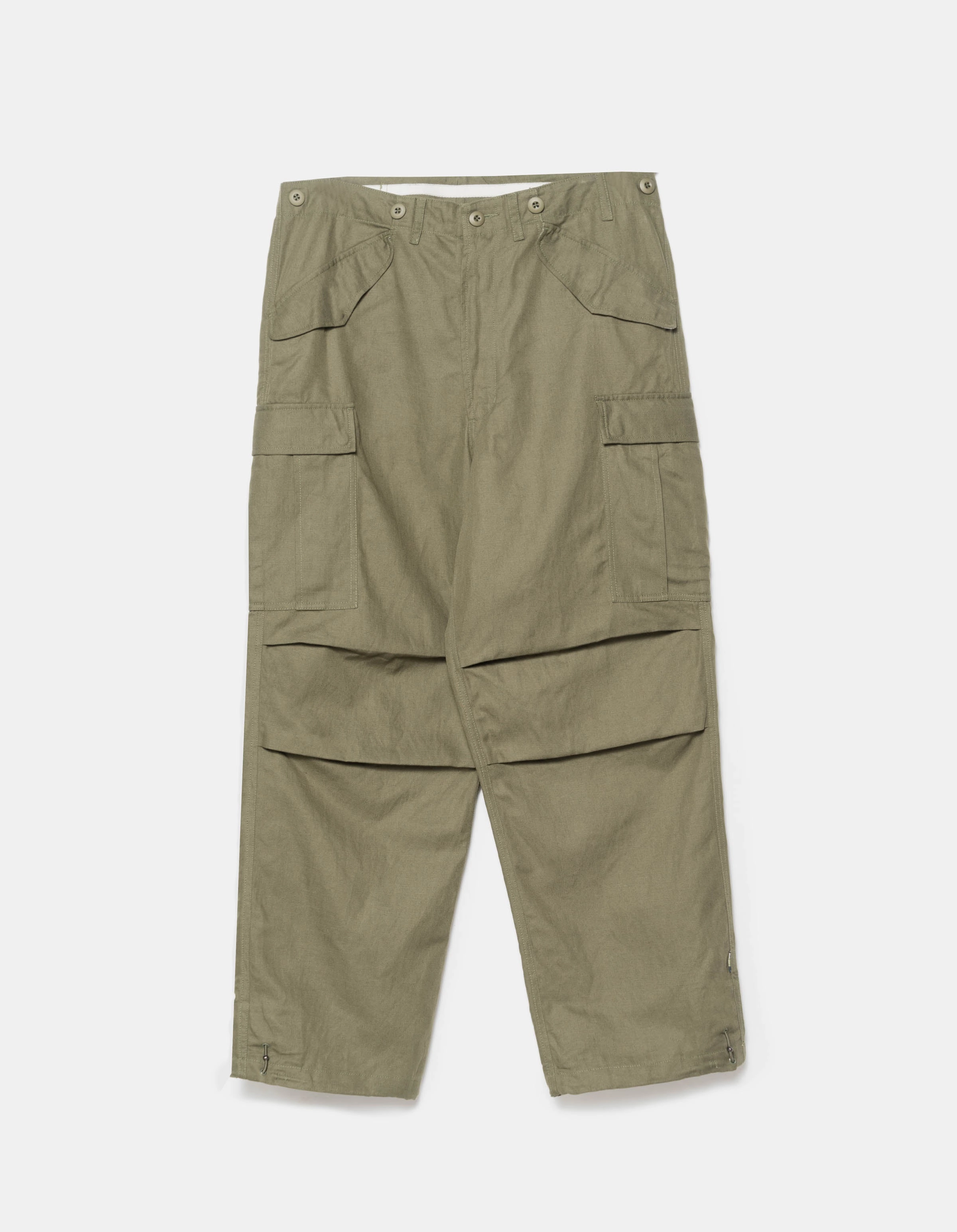 6120 Hemp M65 Cargo Pants Olive AntiSlipGrip Relaxed Style