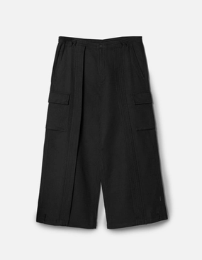 6203 Waffle Hakama Pants Black Casual Essentials