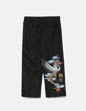 Solid shade 6205 Dragon Crane Loose Snopants? Black