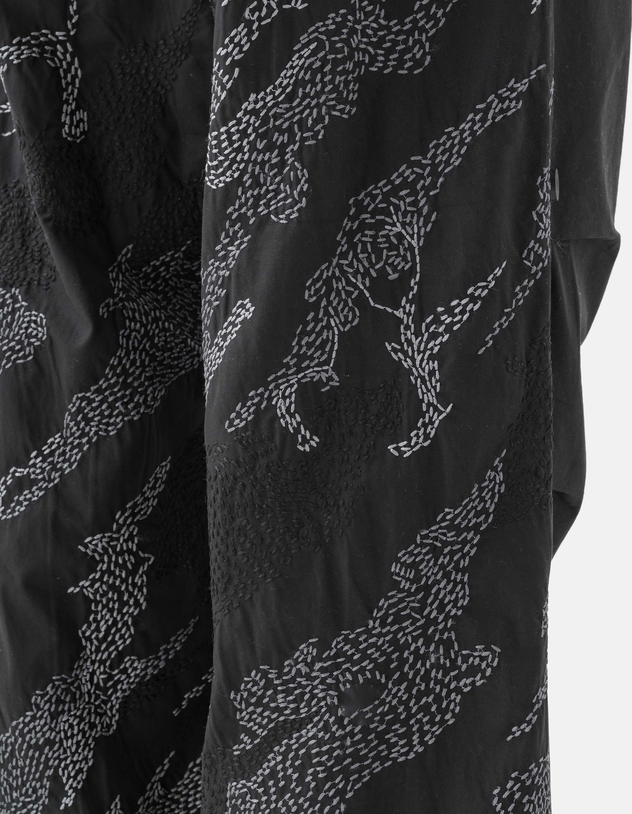 6206 Sashiko Bonsai Loose Snopants? Black Sweat Resistant