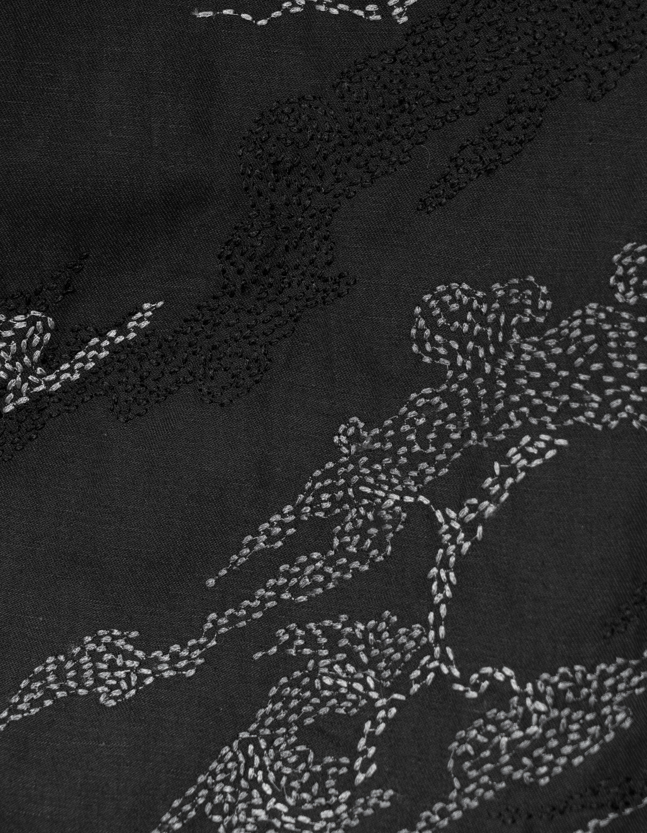 Ripstop Fabric Technology 6237 Sashiko Bonsai Track Pants Black