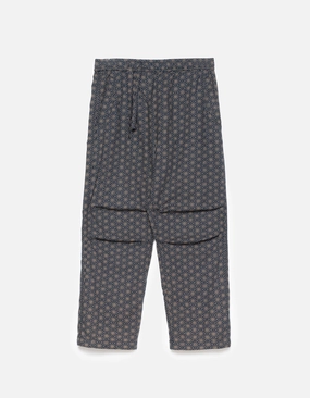 Easy Flex Design 6240 Wagara Asym Loose Track Pants Navy
