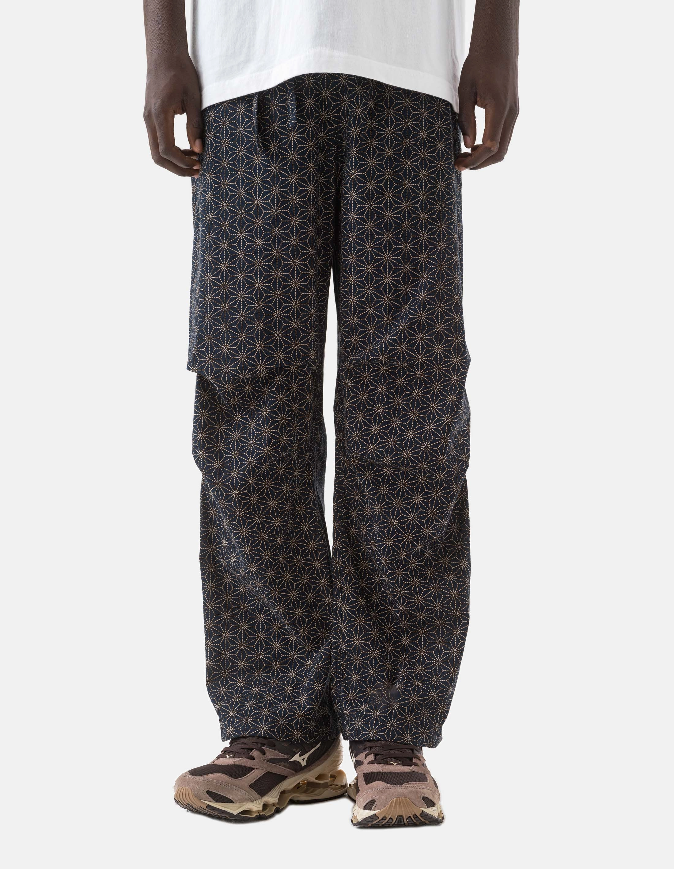 6240 Wagara Asym Loose Track Pants Navy Core Fit