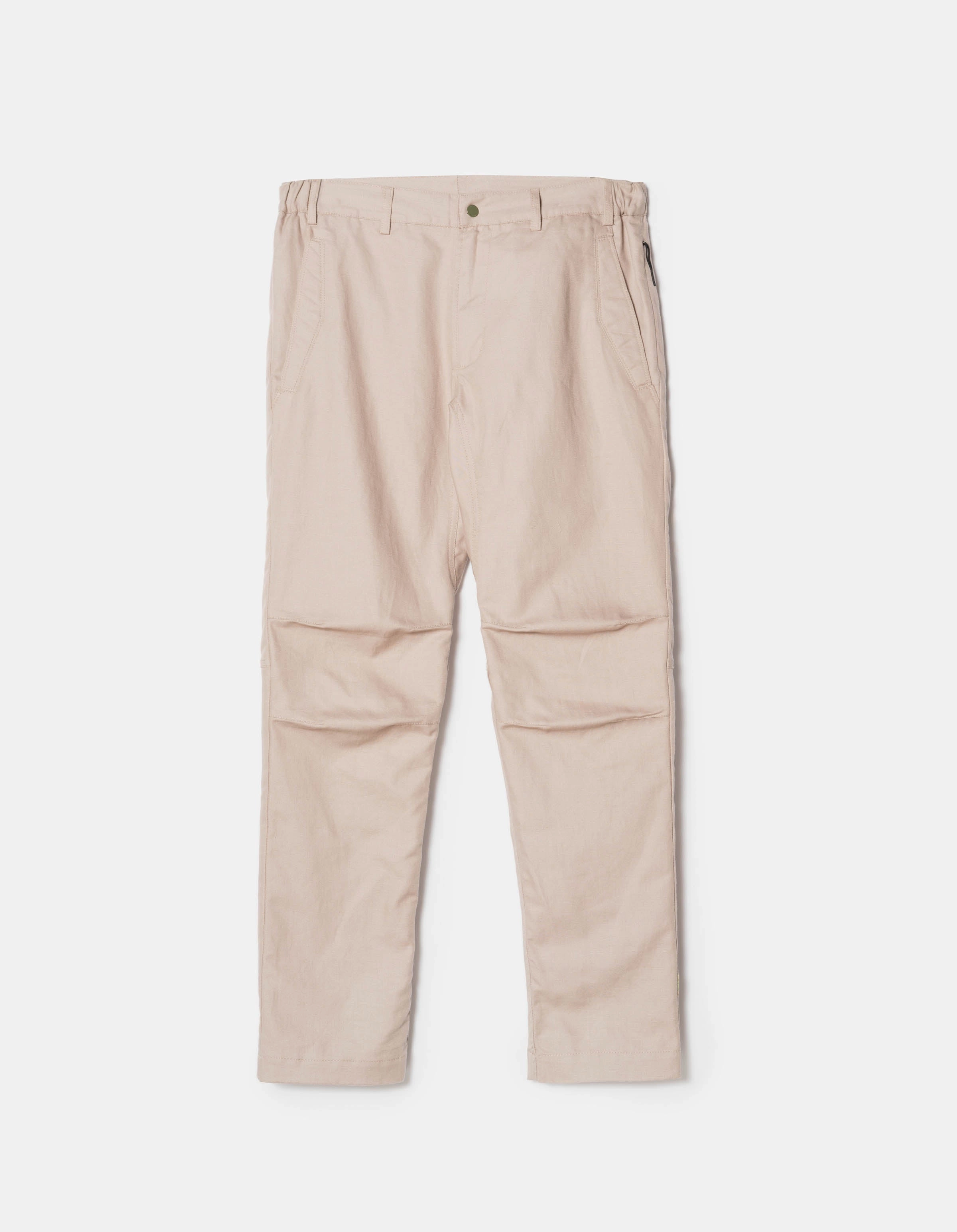 7024 Hemp Custom Pants Taupe Bold Design Minimal Cut