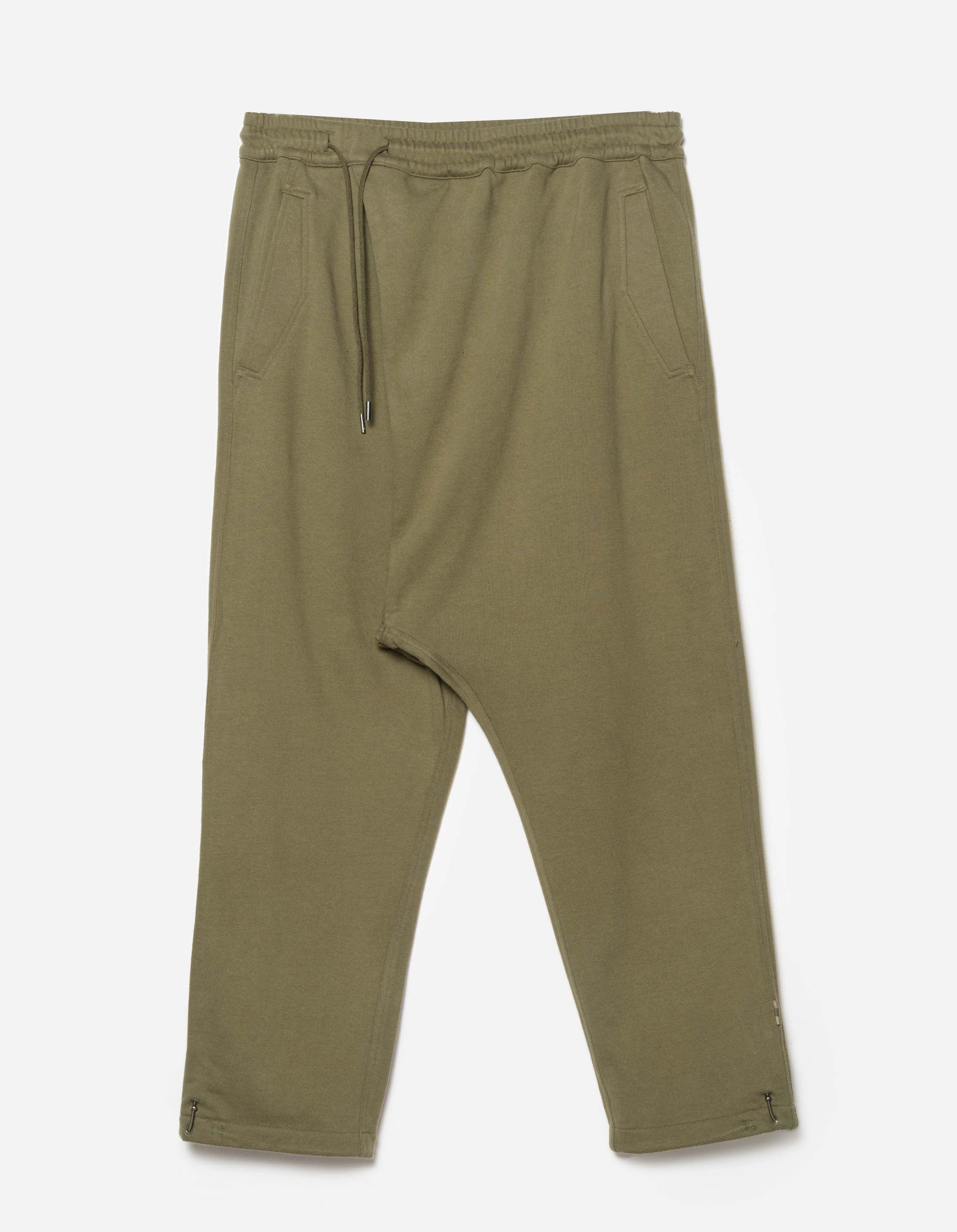 ExpandableSidePanels Seasonal Basic 7091 Bering Strait Embroidered Asym Sweatpants Olive OG-107F