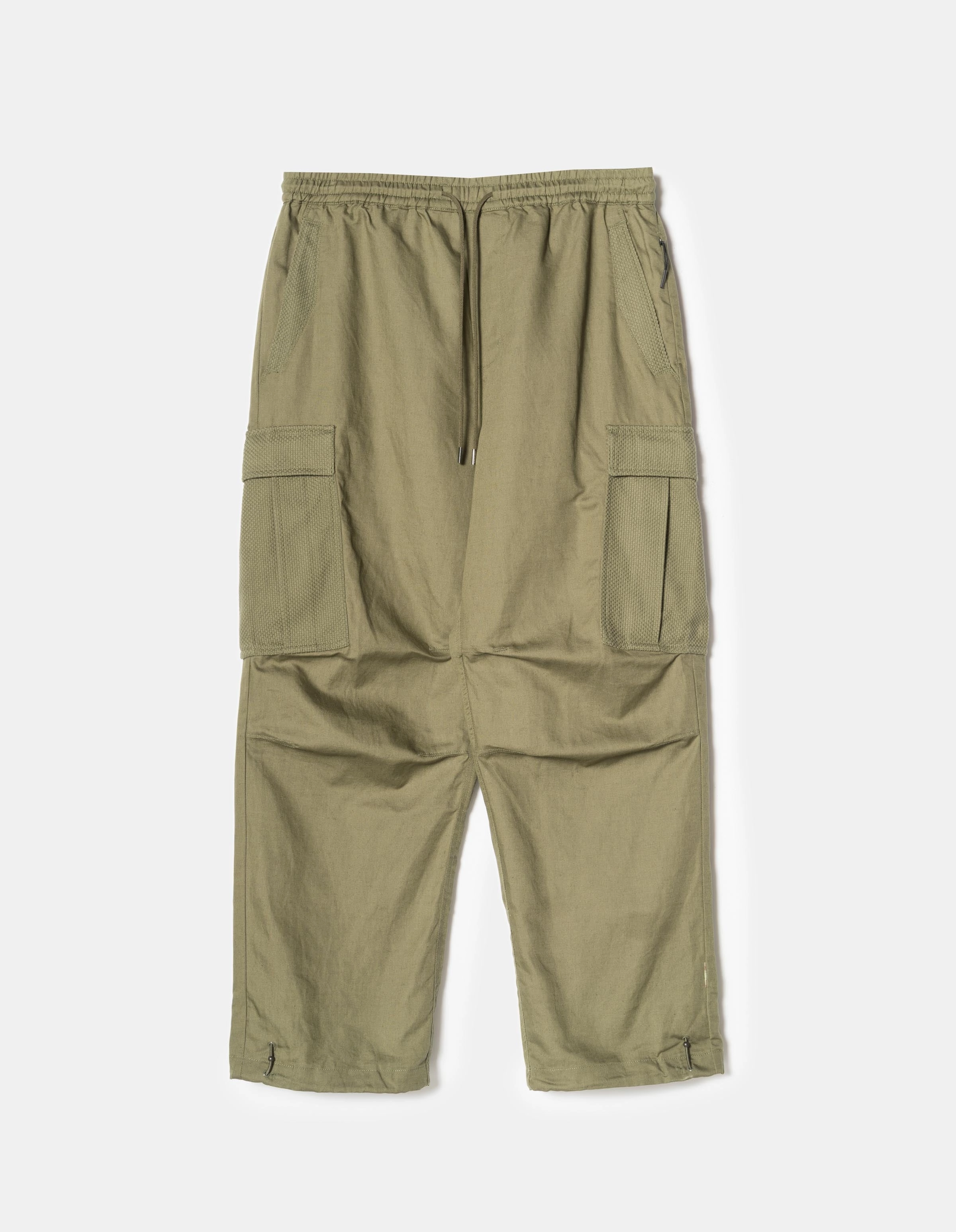 Anti Odor Technology 7110 Hemp Utility Cargo Track Pants Olive OG-107F