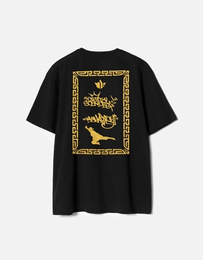 Quick Dry Wear yoga clothing 7414 Maharishi DSB004 S/S T-shirt Black/Gold
