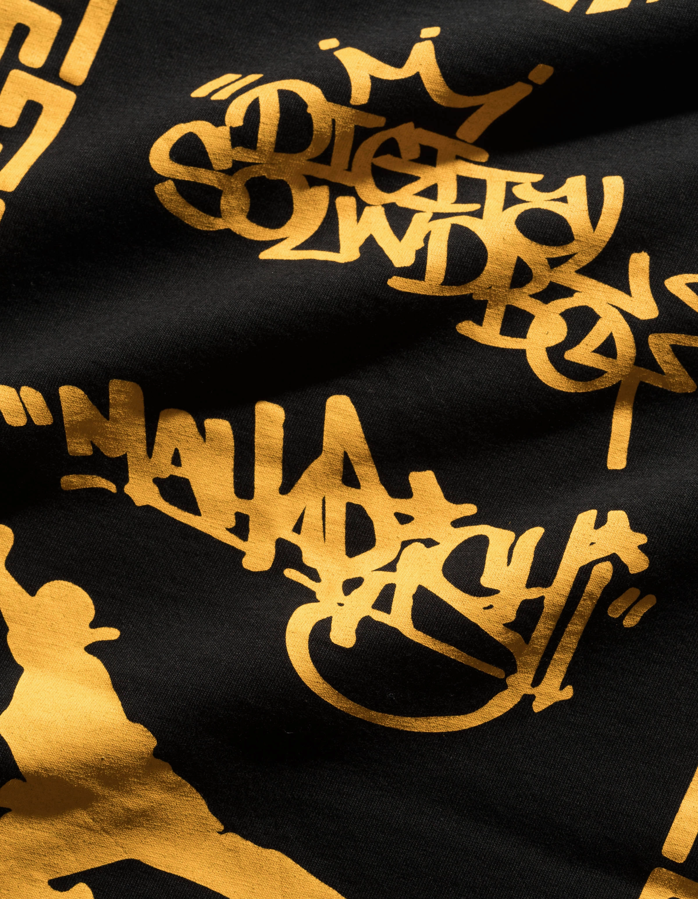 7414 Maharishi DSB004 S/S T-shirt Black/Gold Comfy Active Fit Premium Cotton