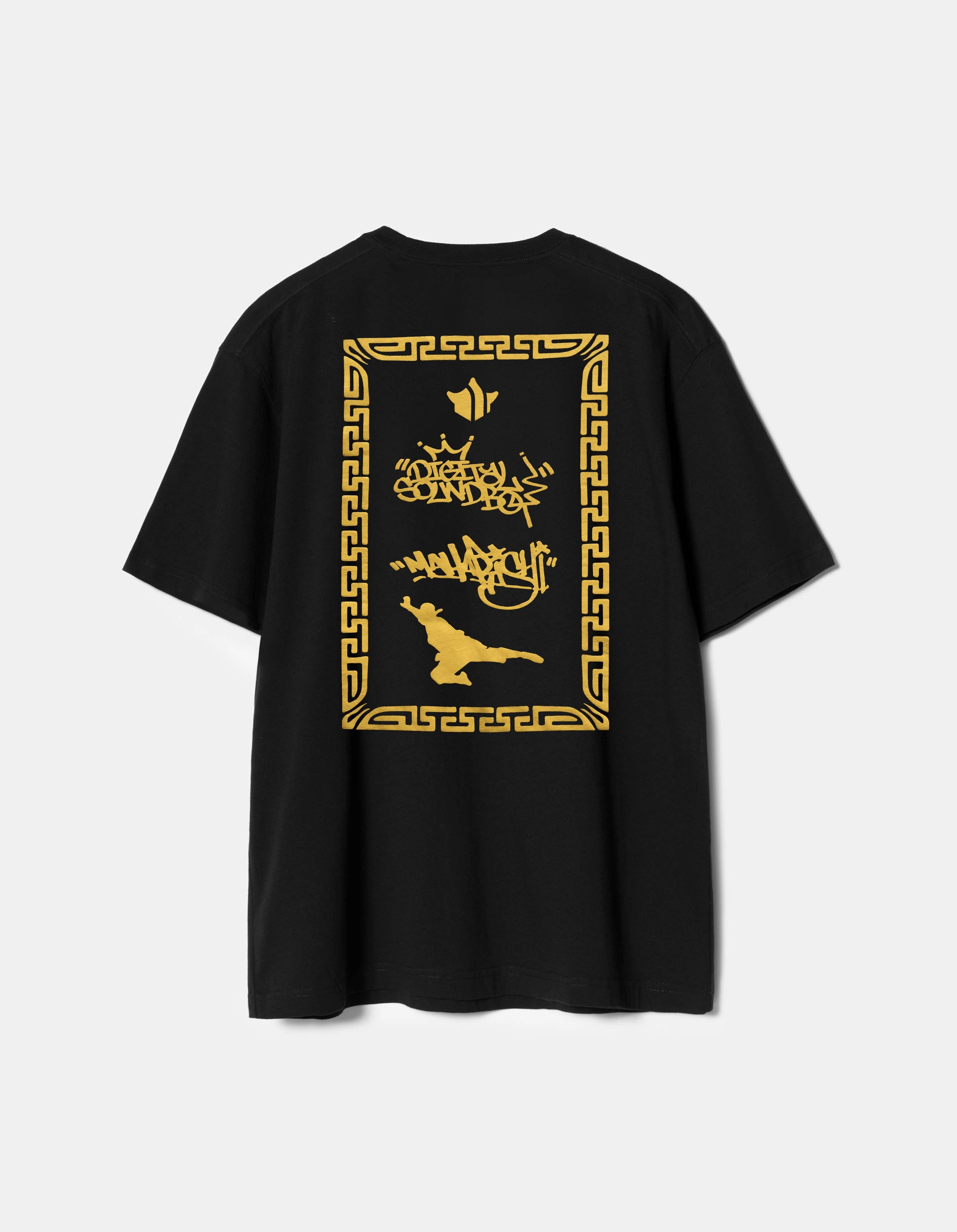 Quick Dry Wear yoga clothing 7414 Maharishi DSB004 S/S T-shirt Black/Gold