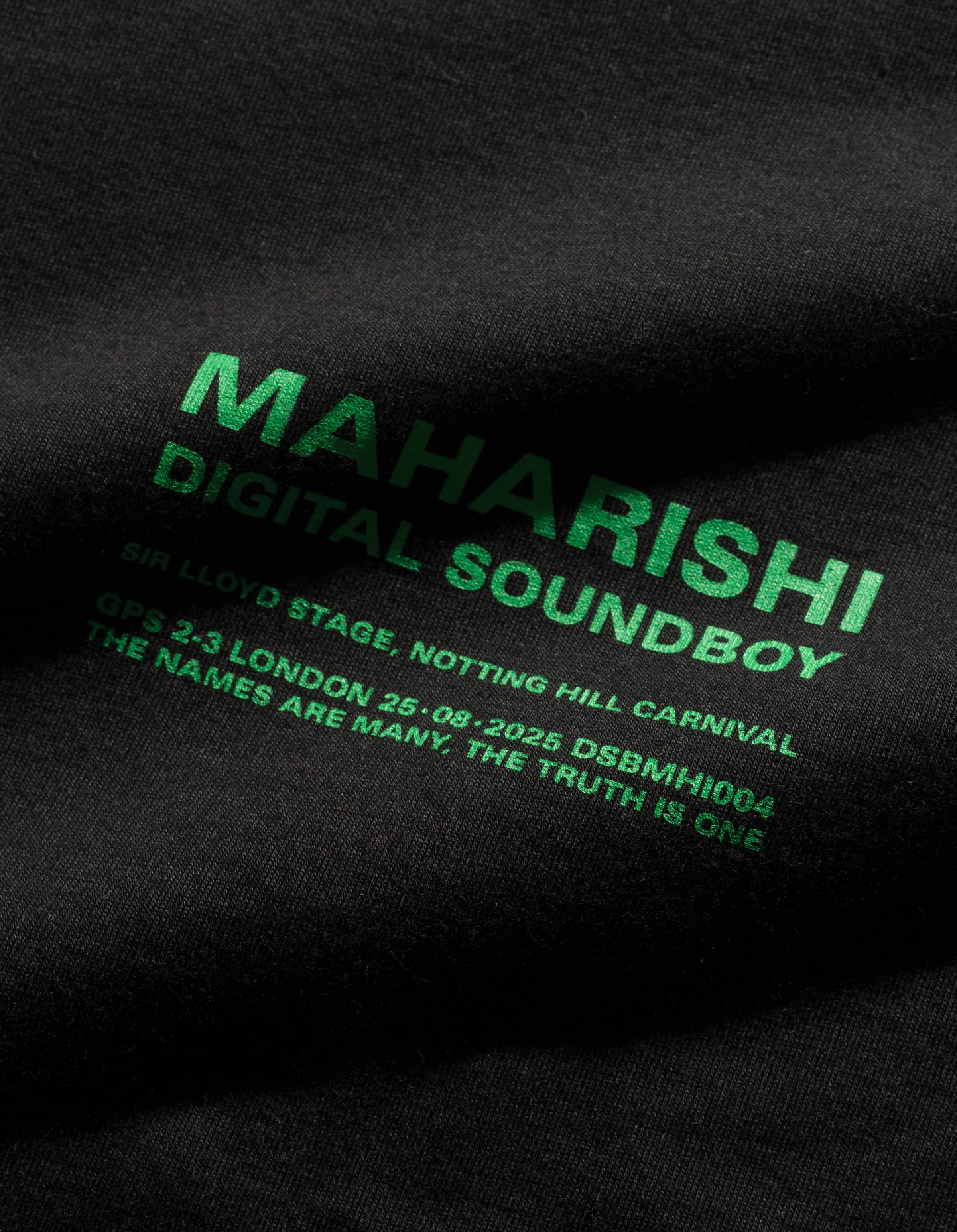 7414 Maharishi DSB004 S/S T-shirt Black/Green Minimalistic Wear Light Layers