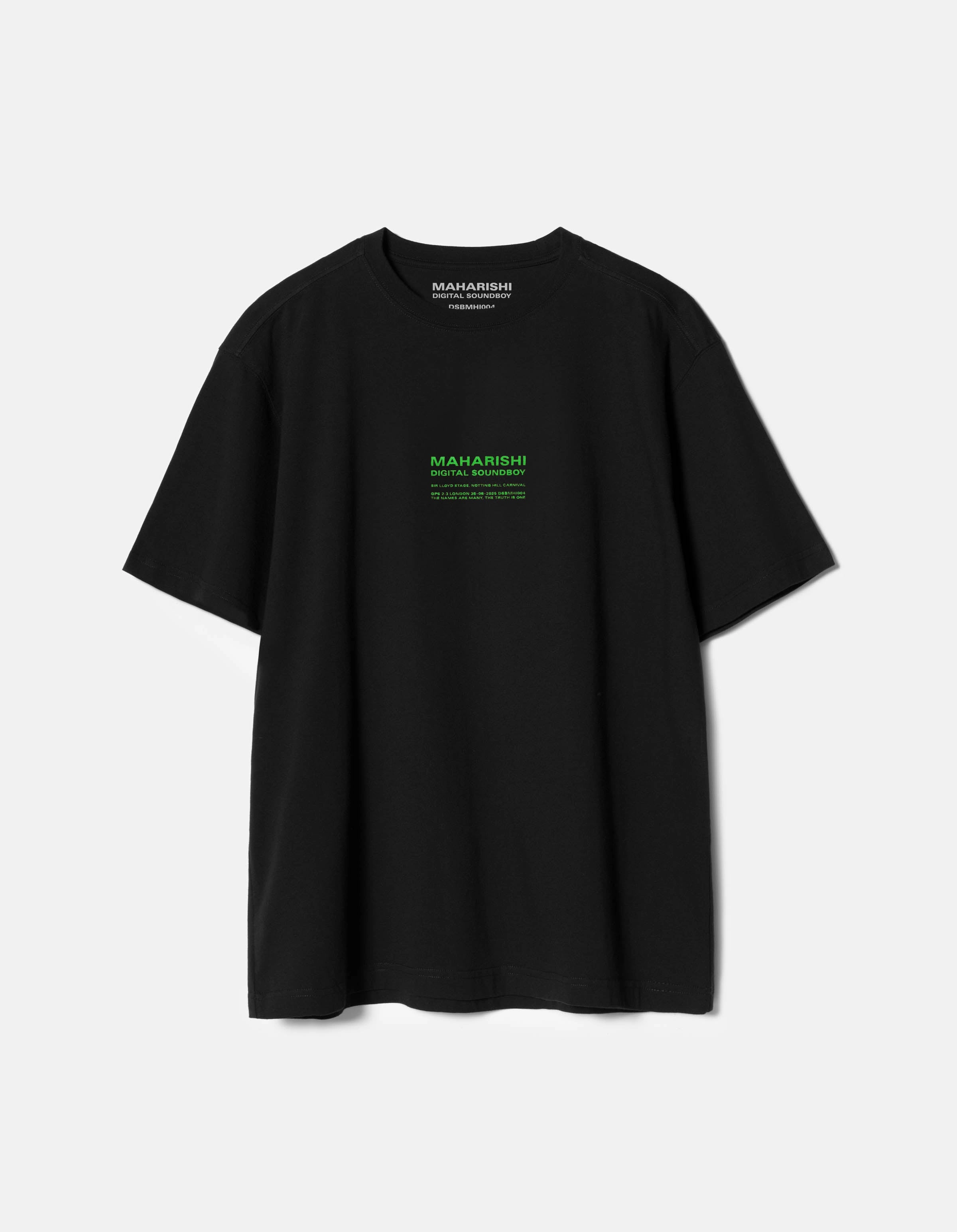 7414 Maharishi DSB004 S/S T-shirt Black/Green Cozy and Soft