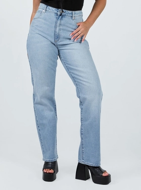 Active Touch Abrand 94 High Straight Hailey Light Wash Denim