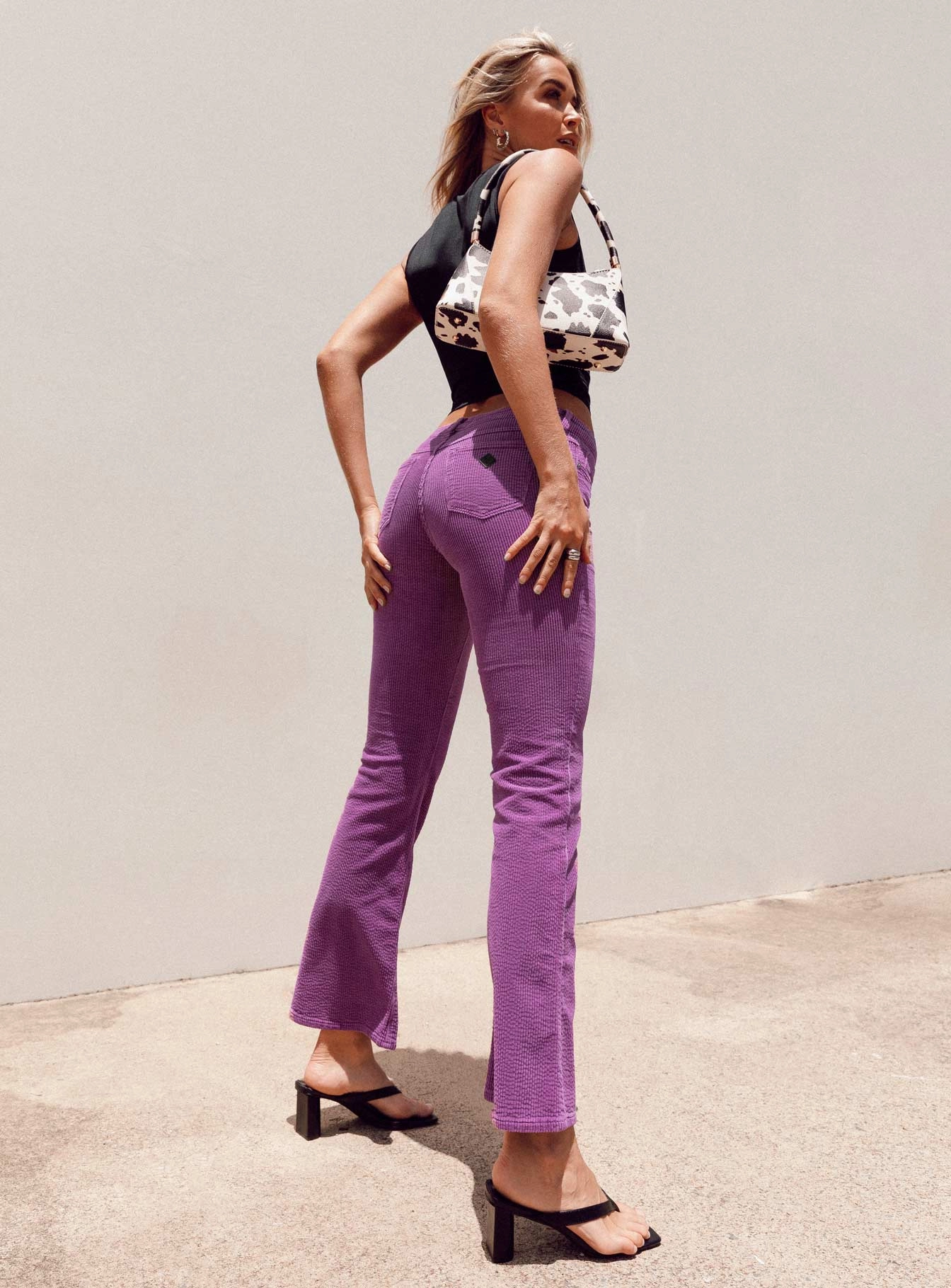 Fit Layer Abrand 99 Low Boot Violet Cord Jeans Purple