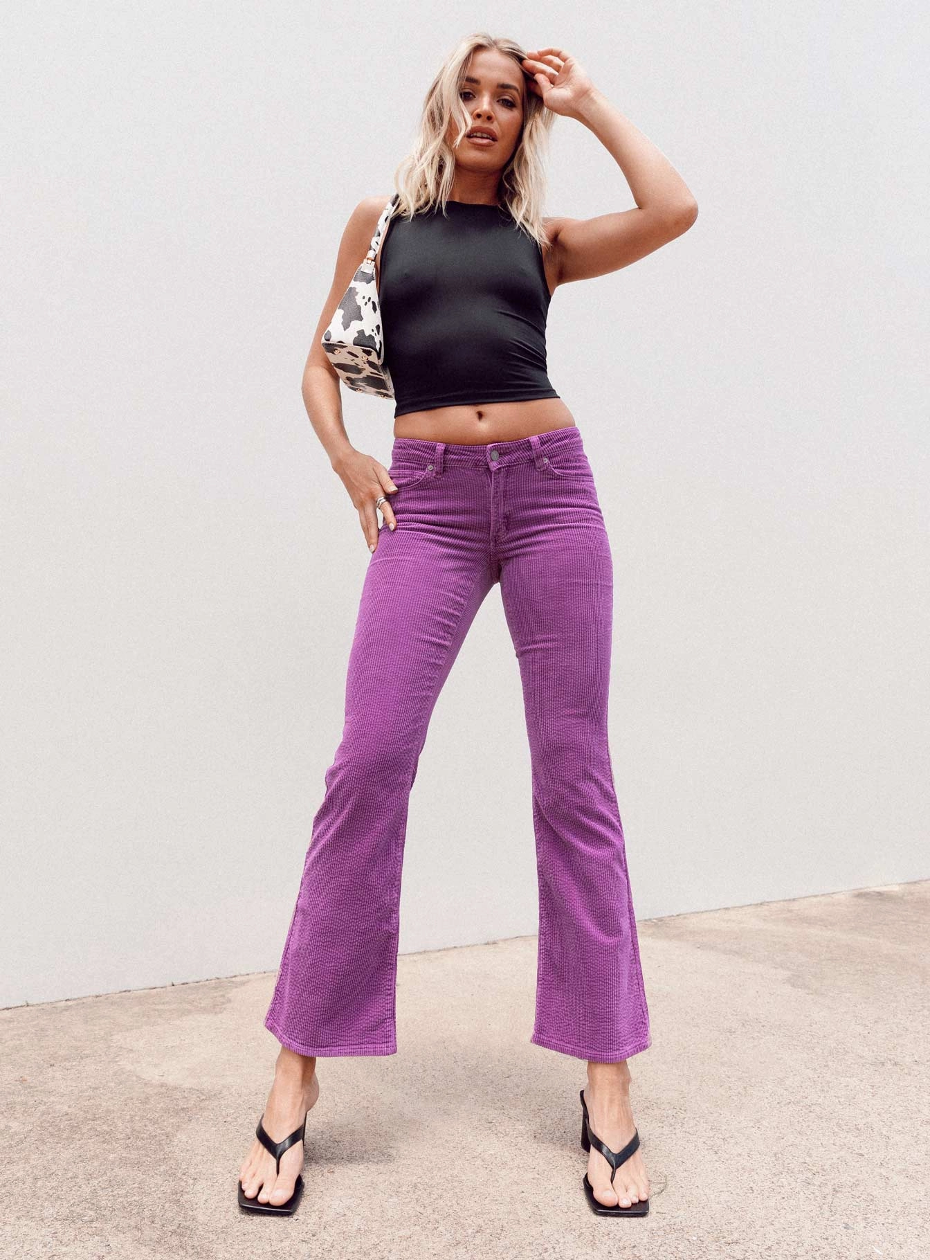 Abrand 99 Low Boot Violet Cord Jeans Purple Core Item