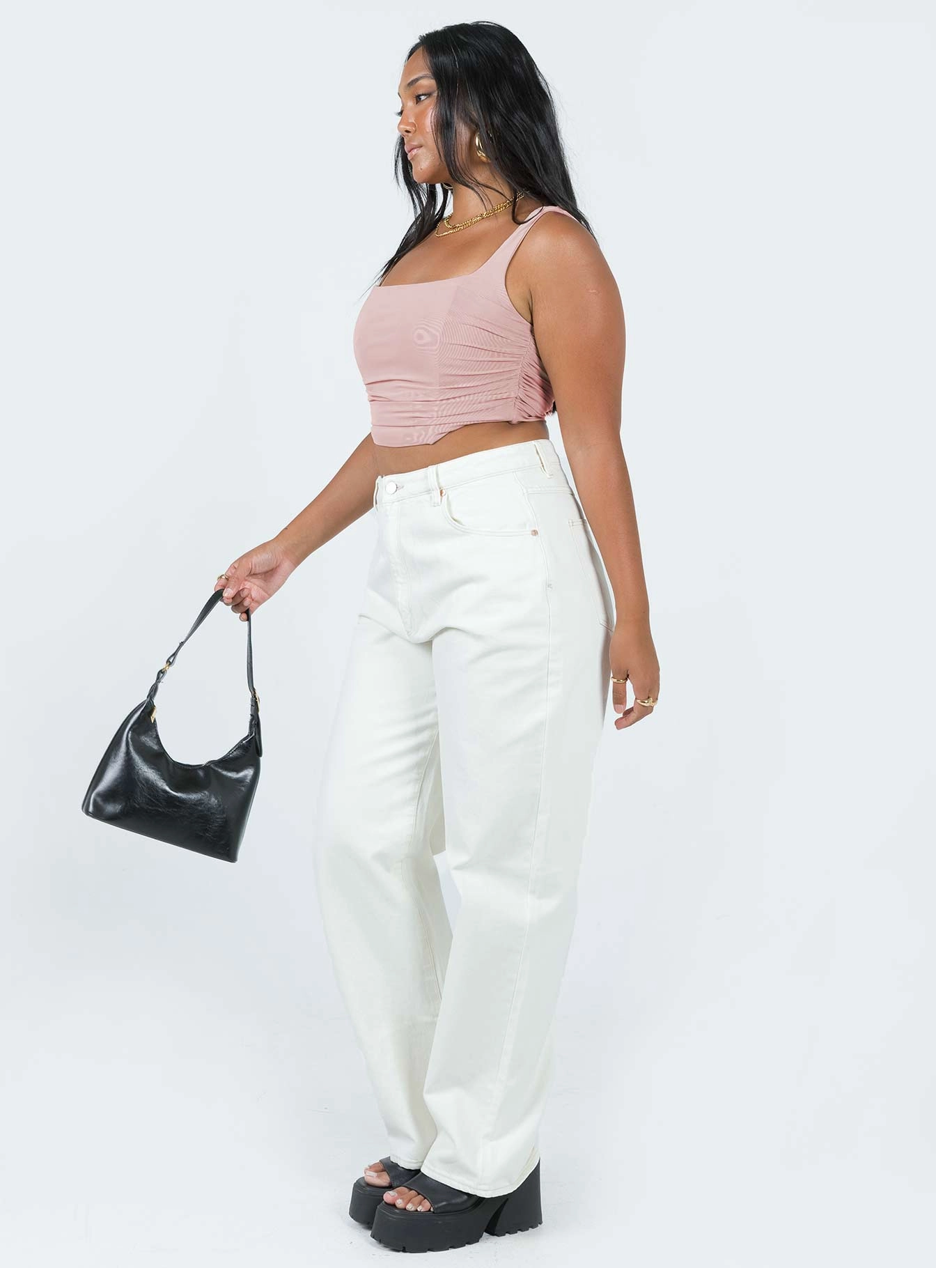 Abrand Carrie Jean Stone White Balanced Style