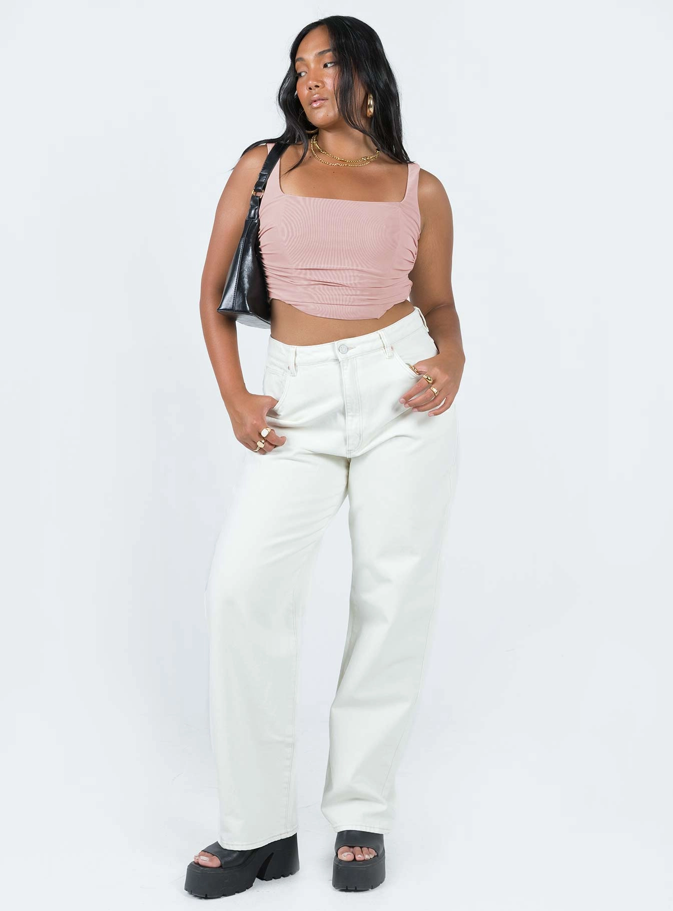 Abrand Carrie Jean Stone White Low Impact Dye