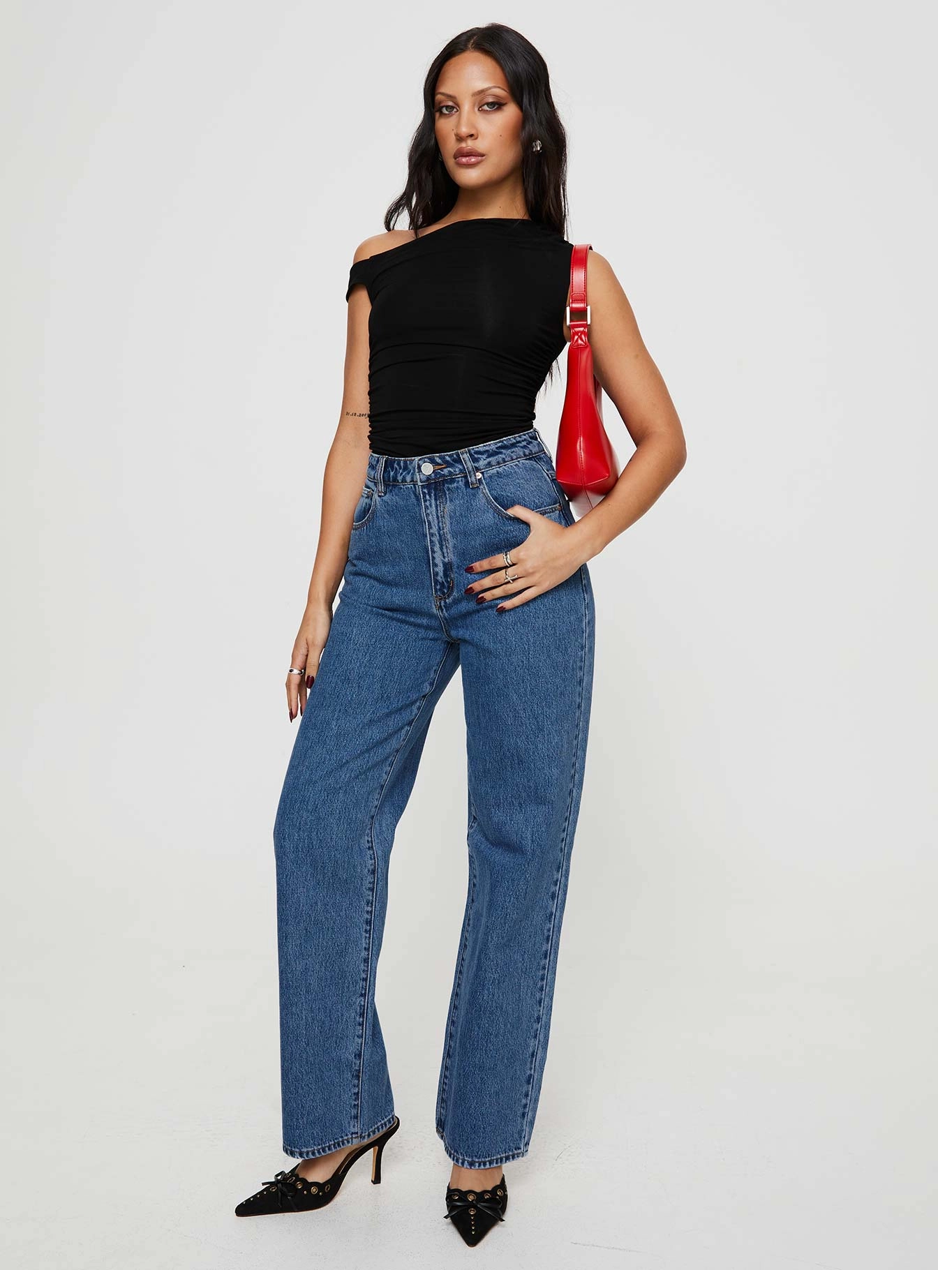 Base Look Abrand Carrie Jeans Daria Mid Vintage Blue