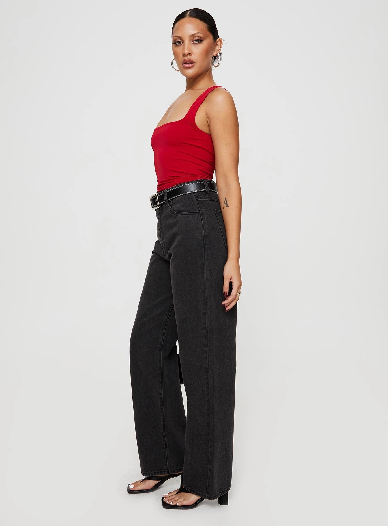 Abrand Carrie Jeans Teri Wash Black Smart Outfit