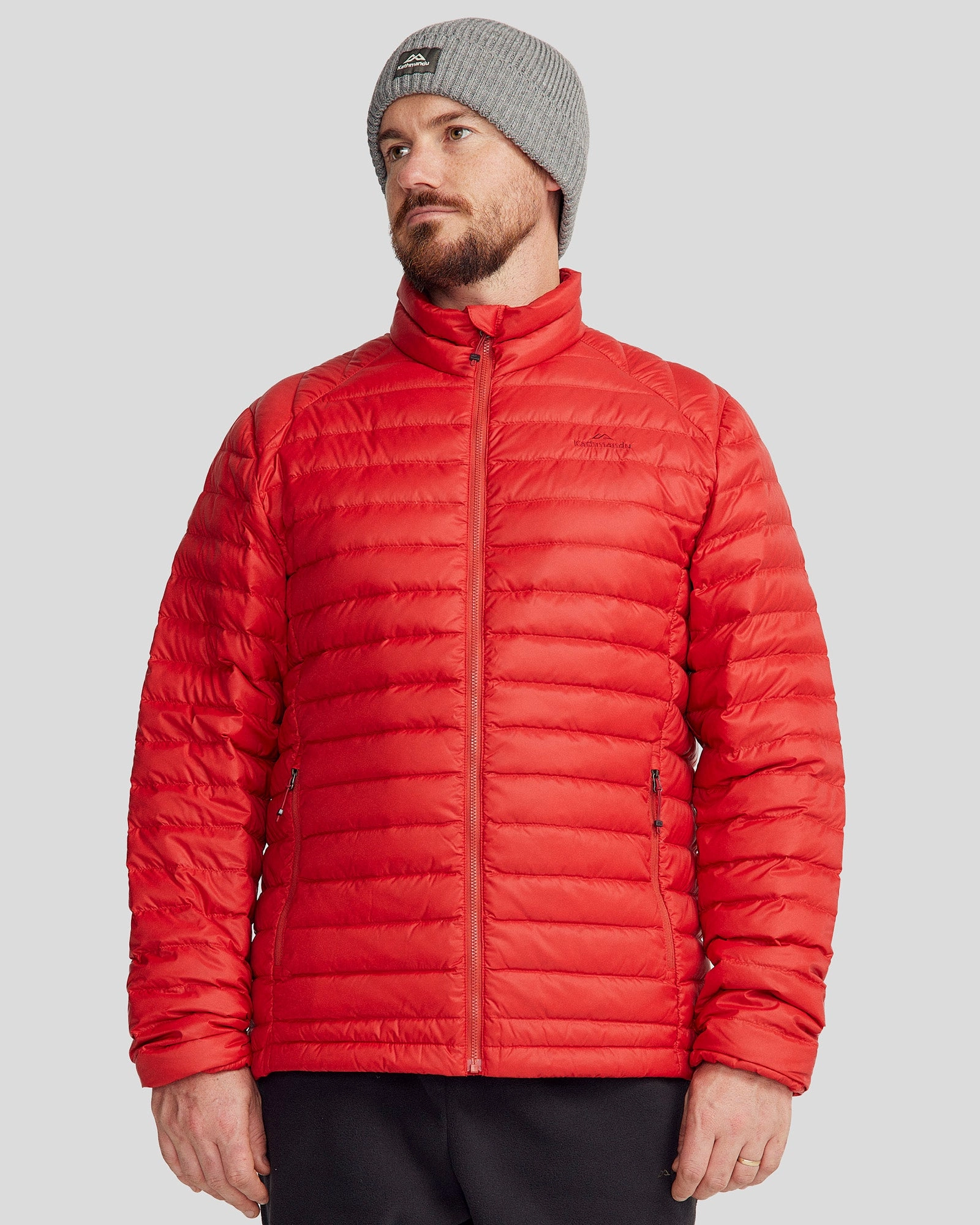 Men's Heli Down Jacket v4 - Spicy Chilli Pepper On Duty Layer