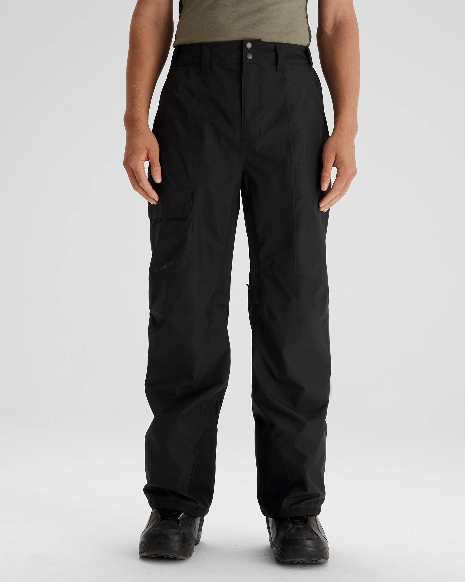 Men's PWDR-Days 2L Shell Snow Pants - Black Stingray No Ride Up Design