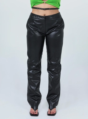 Criss Cross Vegan Pant Black ExpandableSidePanels