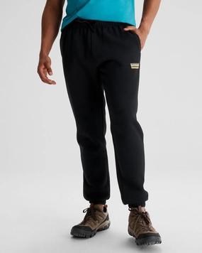 All Day Wear Comfort BreathableLining Men's Kathmandu Heritage Logo Slouchy Joggers - Black
