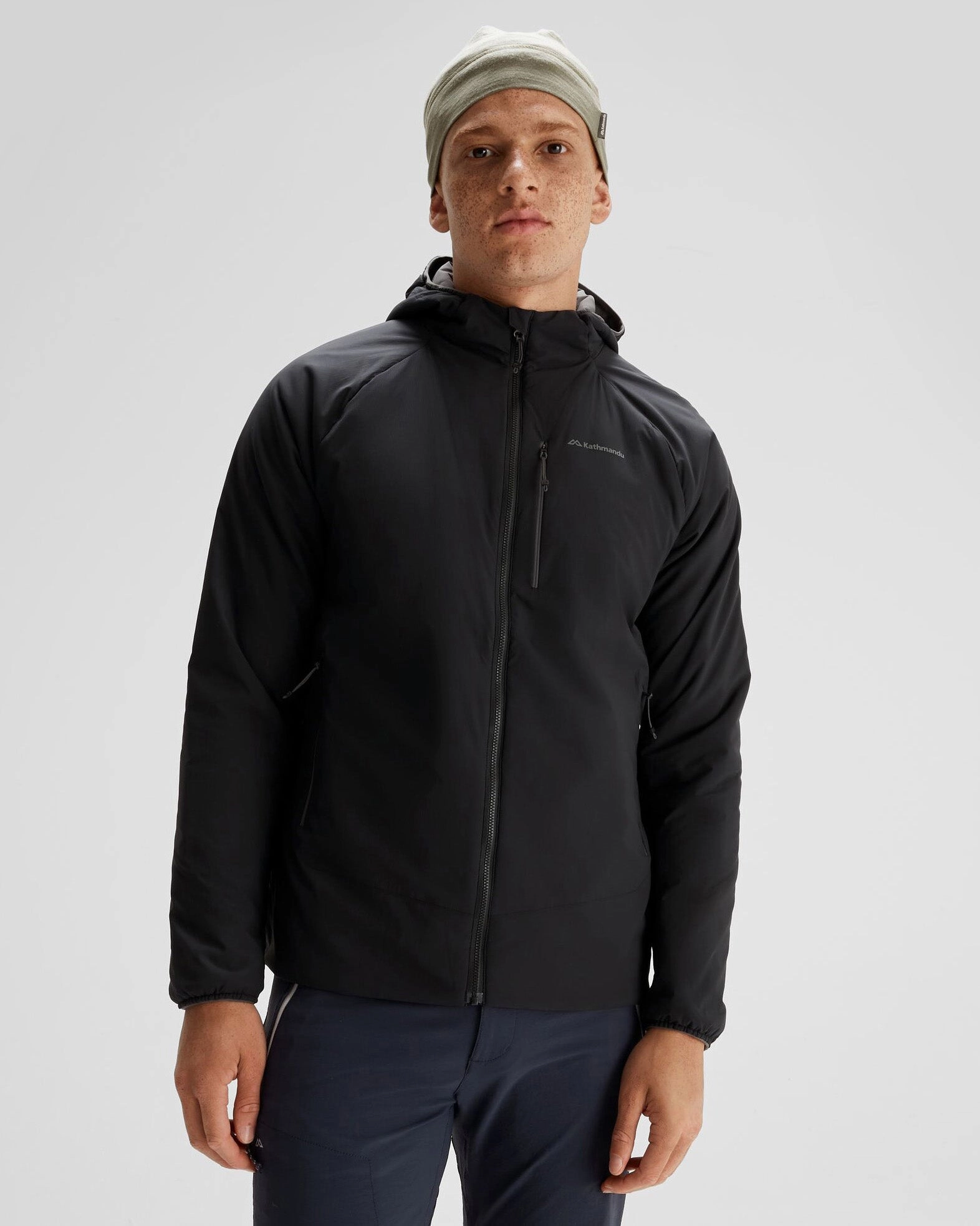 Men's Seeker PrimaLoft? Active Hooded Jacket - Black Stingray Wrinkle Free Fabric Aramid Fiber Reinforcement