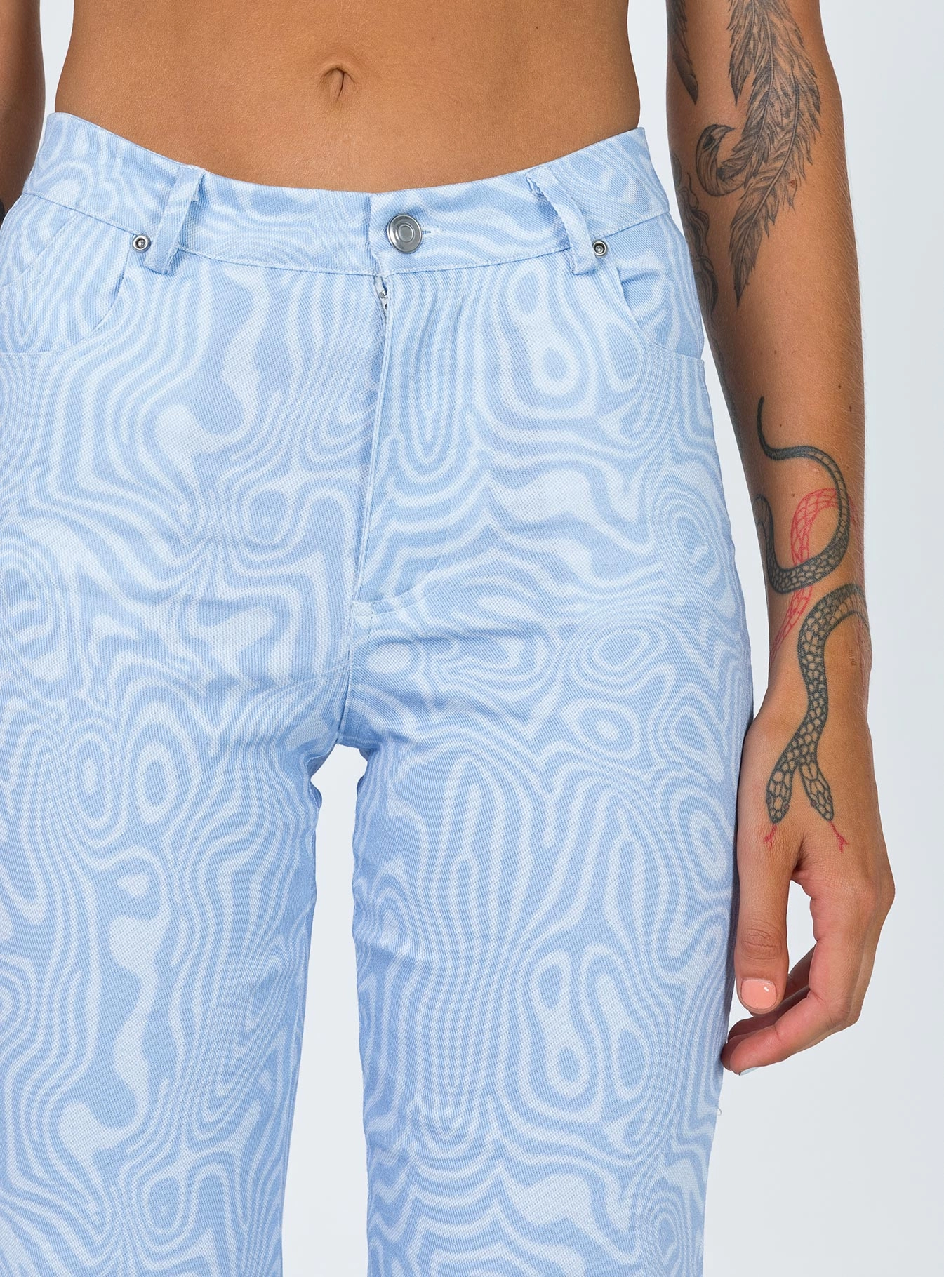 Cool Silhouette Addison Printed Jeans Blue