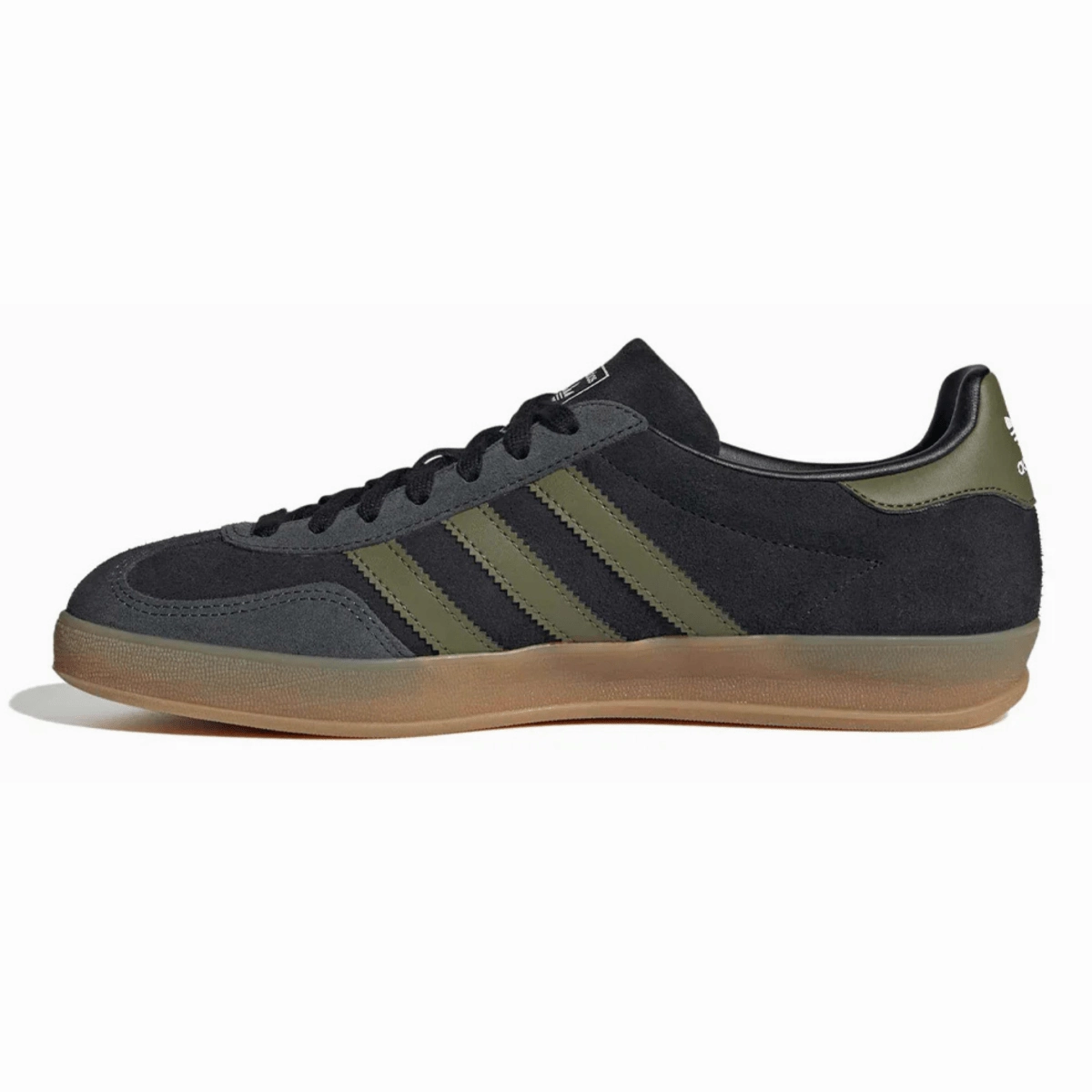 Stylish Touch Adidas Men's Gazelle Indoor Black/Focus Olive/Carbon
