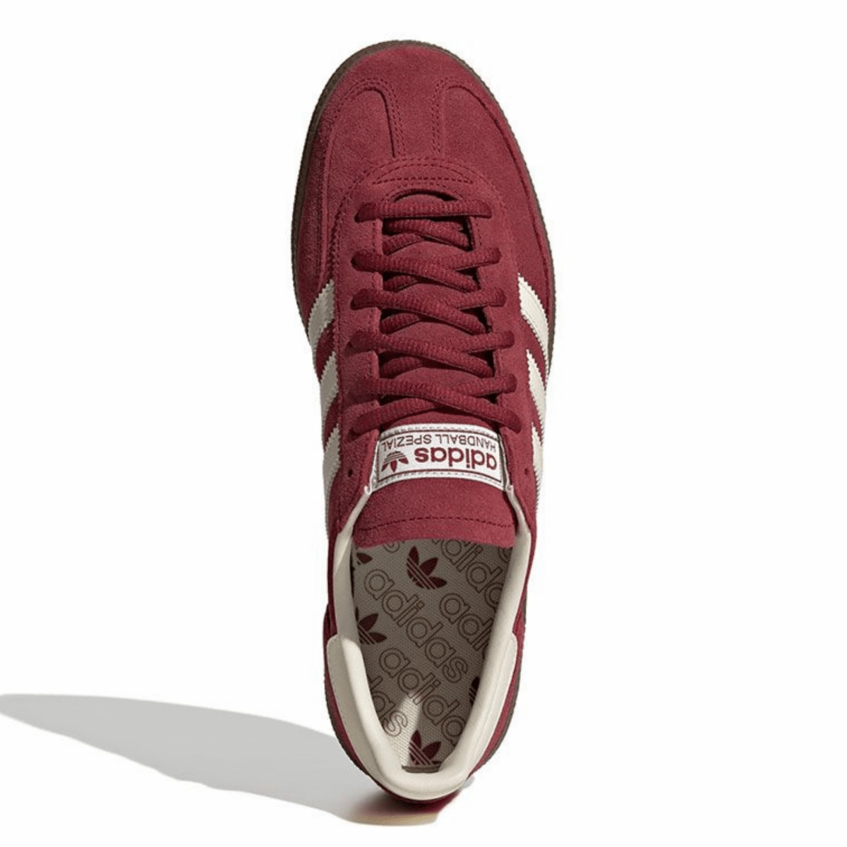 Reinforced toe cap Comfort foam Adidas Men's Handball Spezial Burgundy/Crew White/Gum