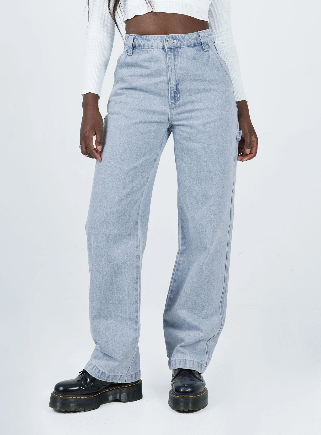 Abrand Carrie Carpenter Breakaway Light Wash Denim Casual Street