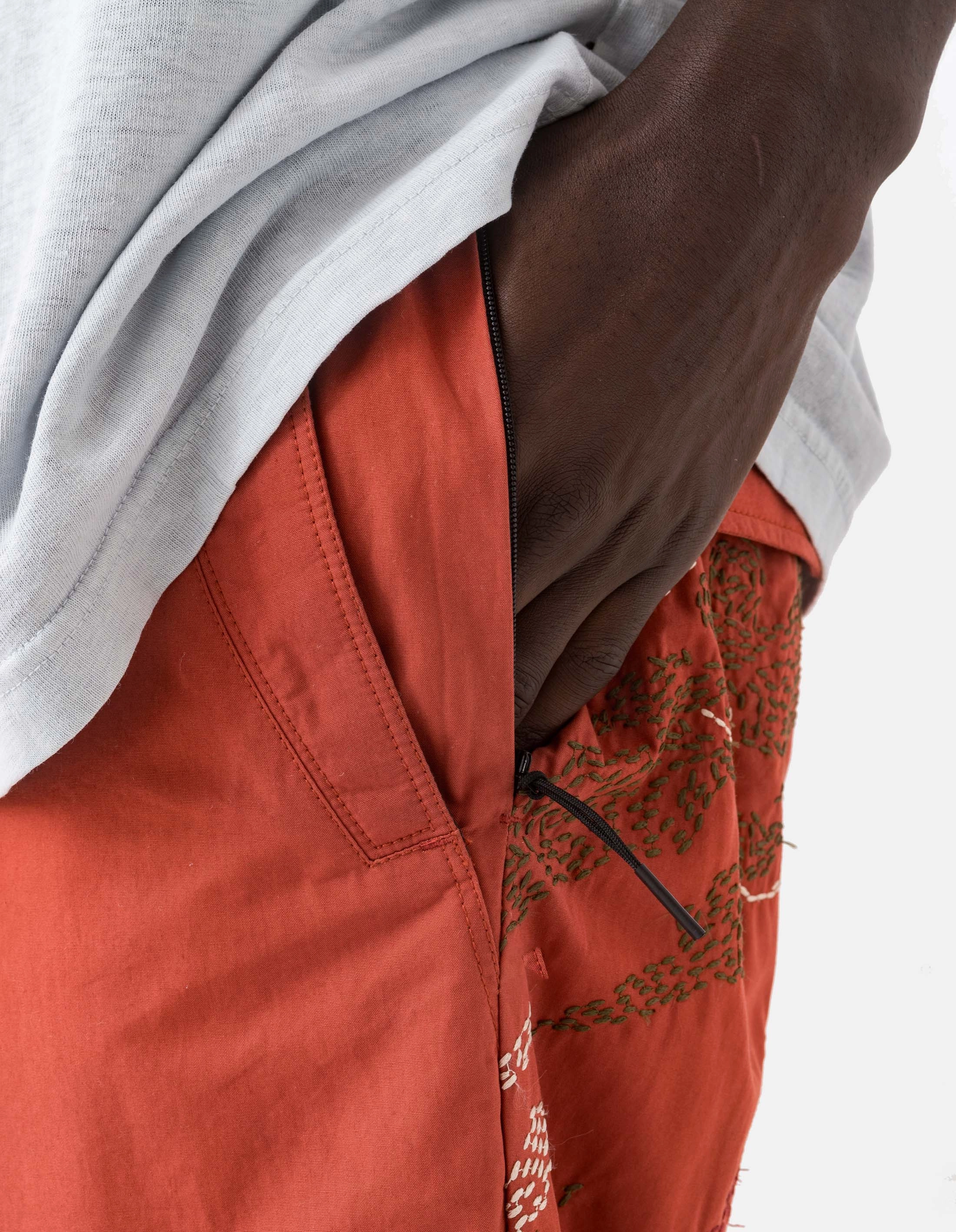 Supportive Waistband AdjustableTabs 6206 Sashiko Bonsai Loose Snopants? Redwood