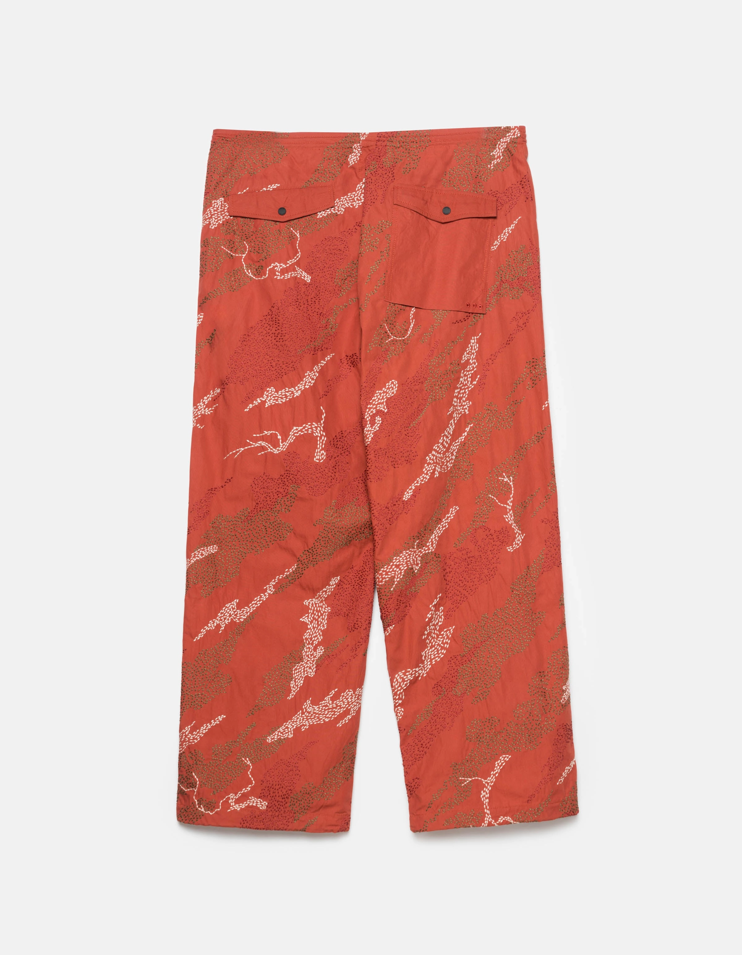 No Gap Waistband TearResistantMaterial 6206 Sashiko Bonsai Loose Snopants? Redwood