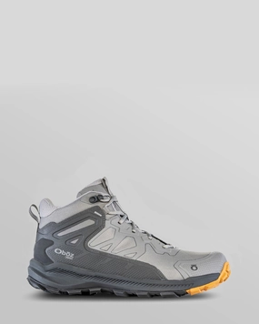Men's Oboz Katabatic Waterproof Mid Hiking Boots - Hazy Gray Travel Comfort