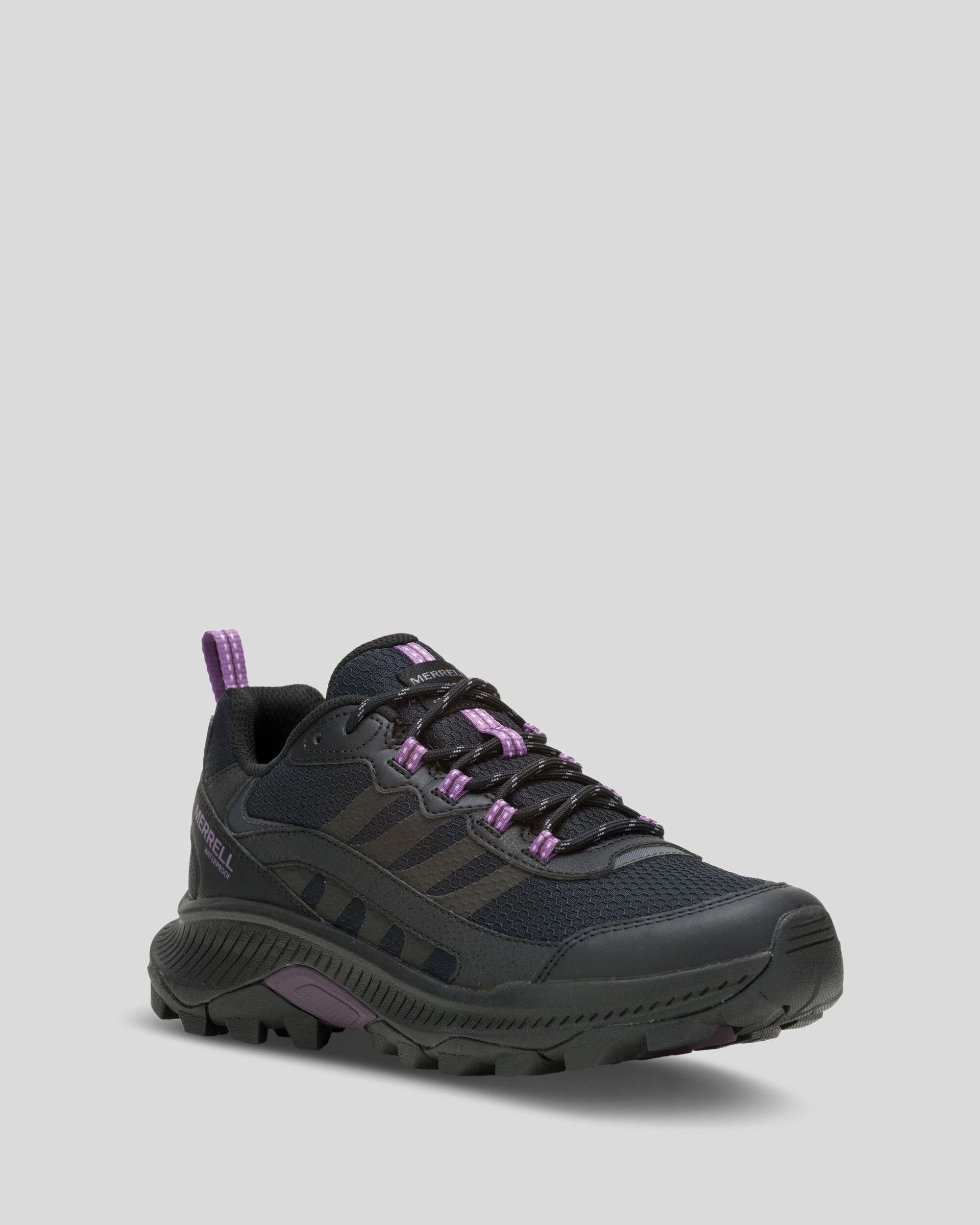 Women's Merrell Speed Strike 2 Waterproof Hiking Shoes - Black Durable Traction Sturdy sole