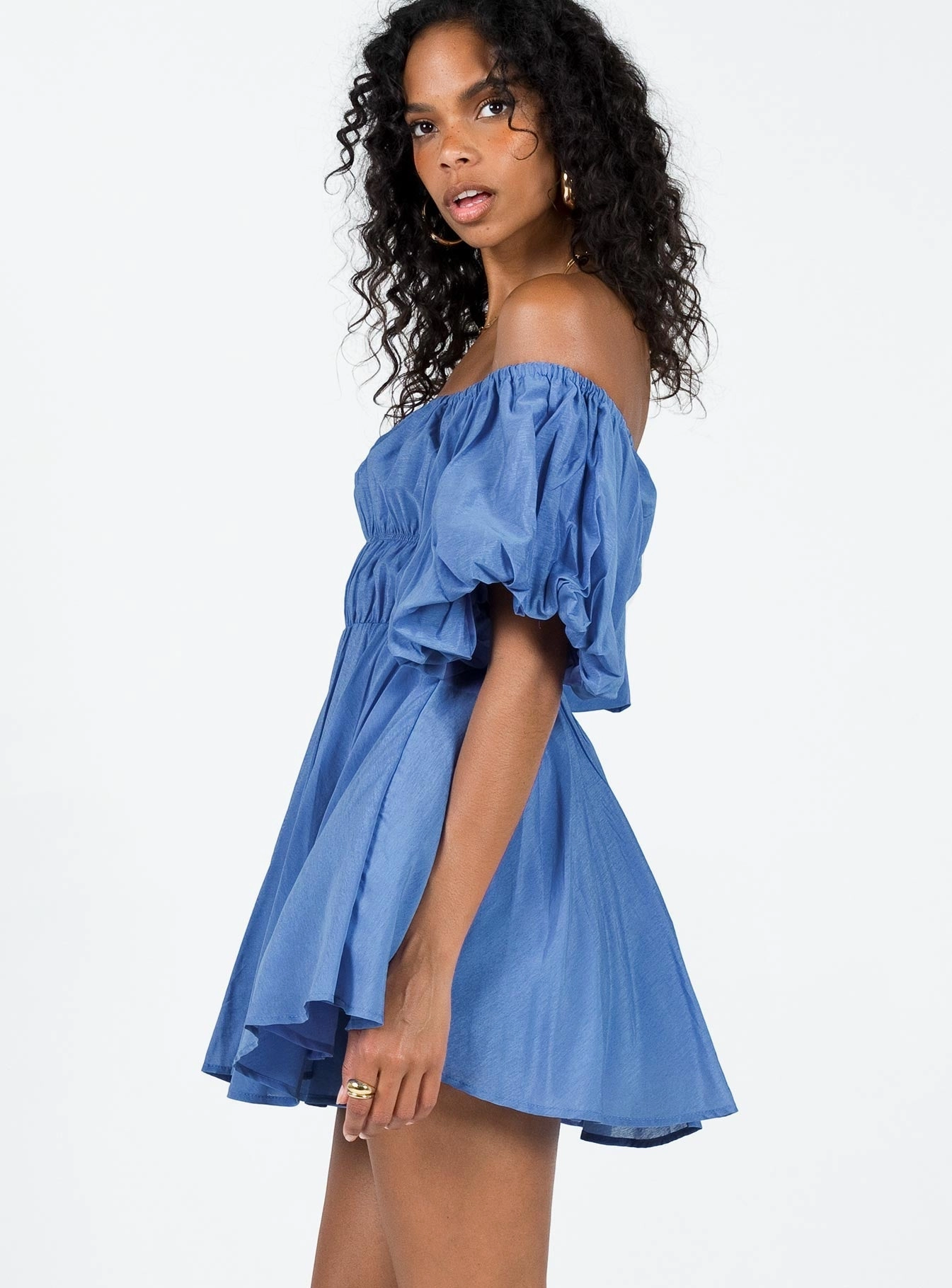 Halton Mini Dress Blue Summer Ready