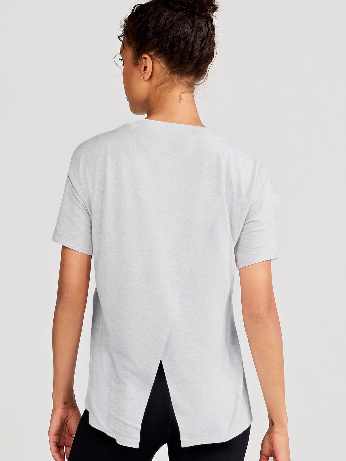 Modern Layering Effortless Comfort Wear Uptown Luxe Cross Back T-Shirt
