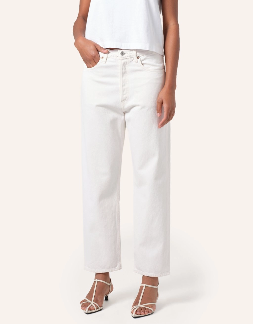 Work Meeting Relaxed Style agolde 90s crop jean