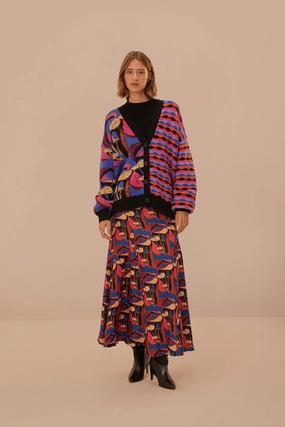 Wild Mushrooms Black Maxi Skirt Spring Must Have Street Vibe