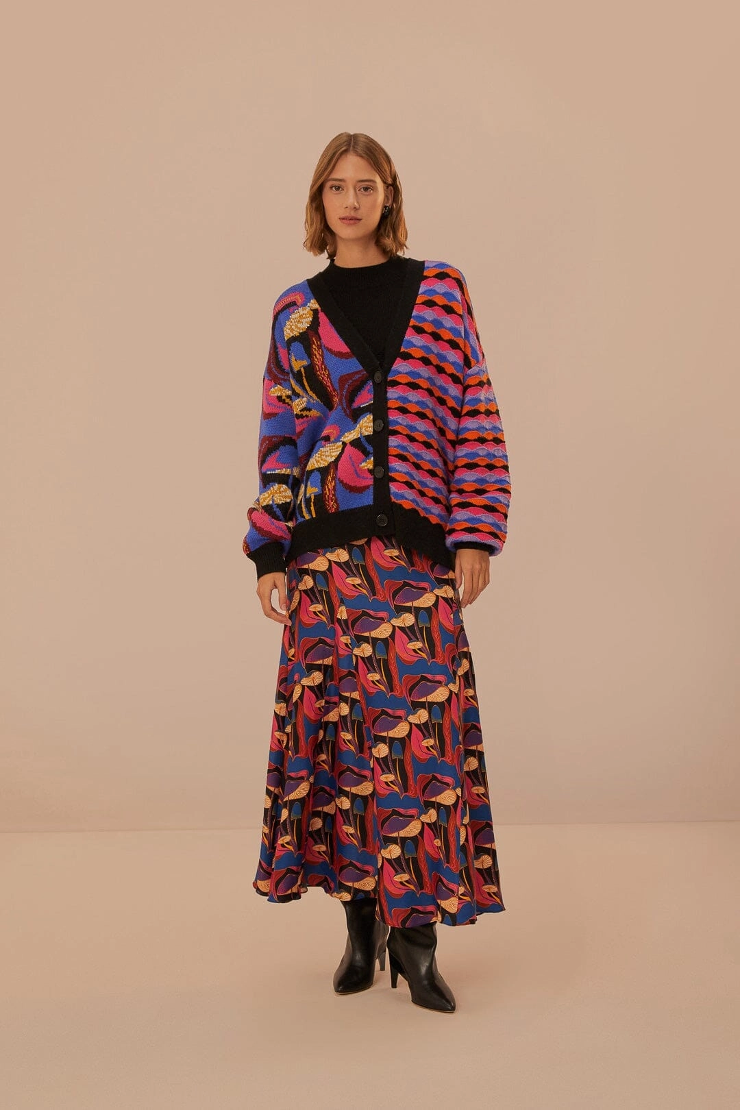 Wild Mushrooms Black Maxi Skirt Spring Must Have Street Vibe