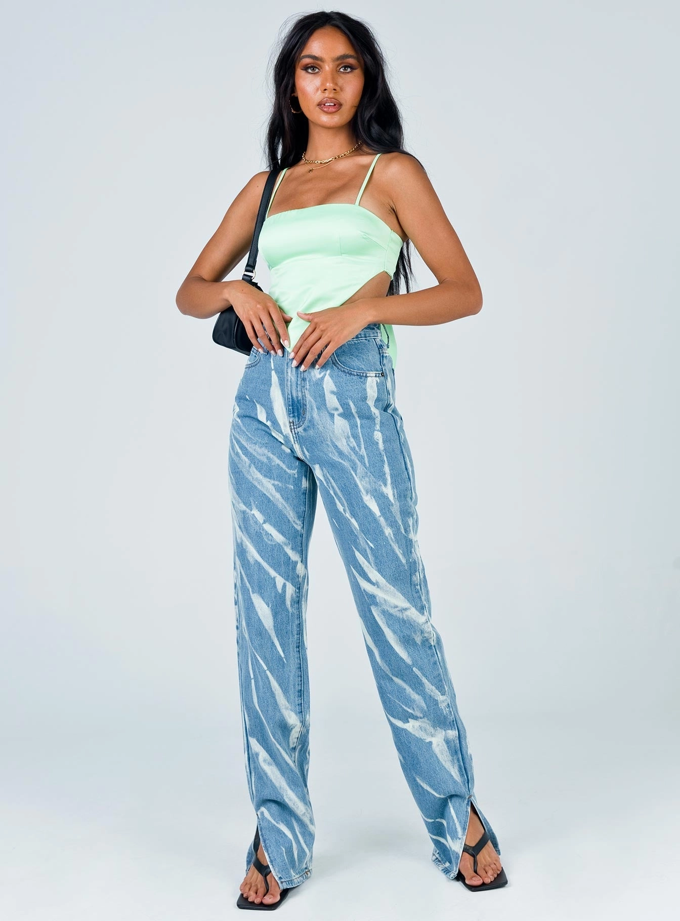 Rainy Day High Quality Affordable Unisex Wear Alabama Jean Tie Dye Denim