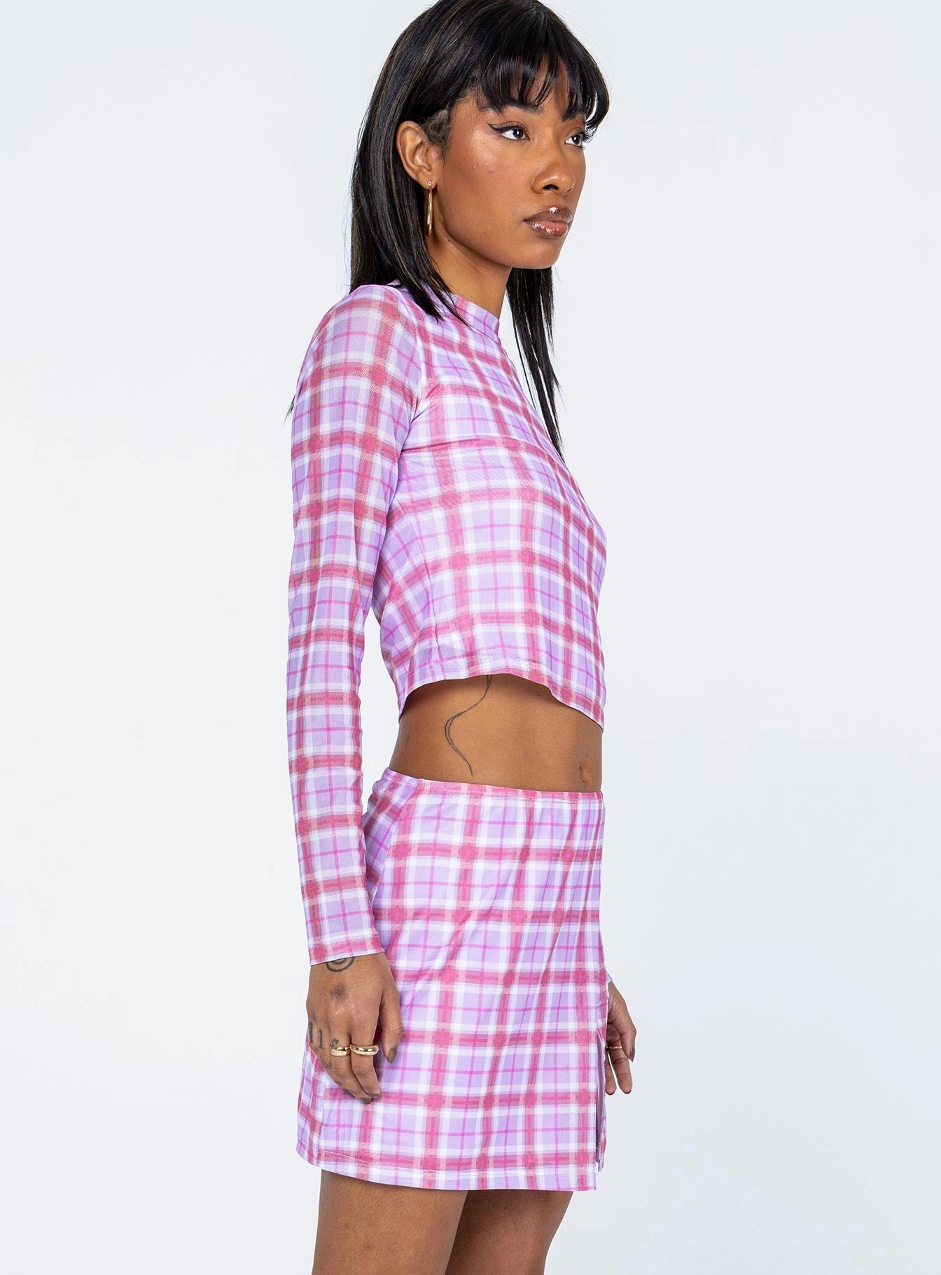 Road Trip Alana Long Sleeve Set Pink / Purple