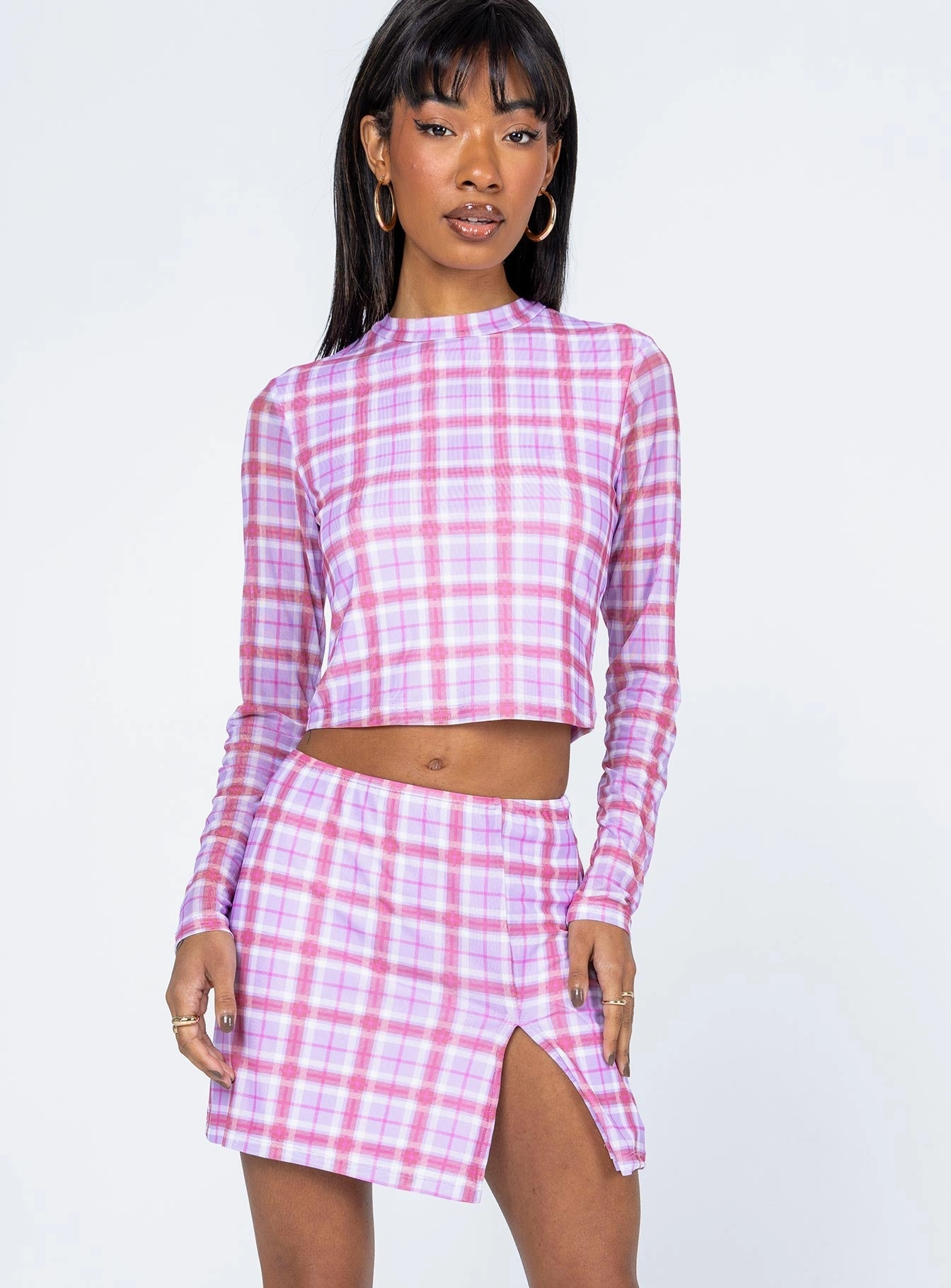 Alana Long Sleeve Set Pink / Purple Non Irritating Seams