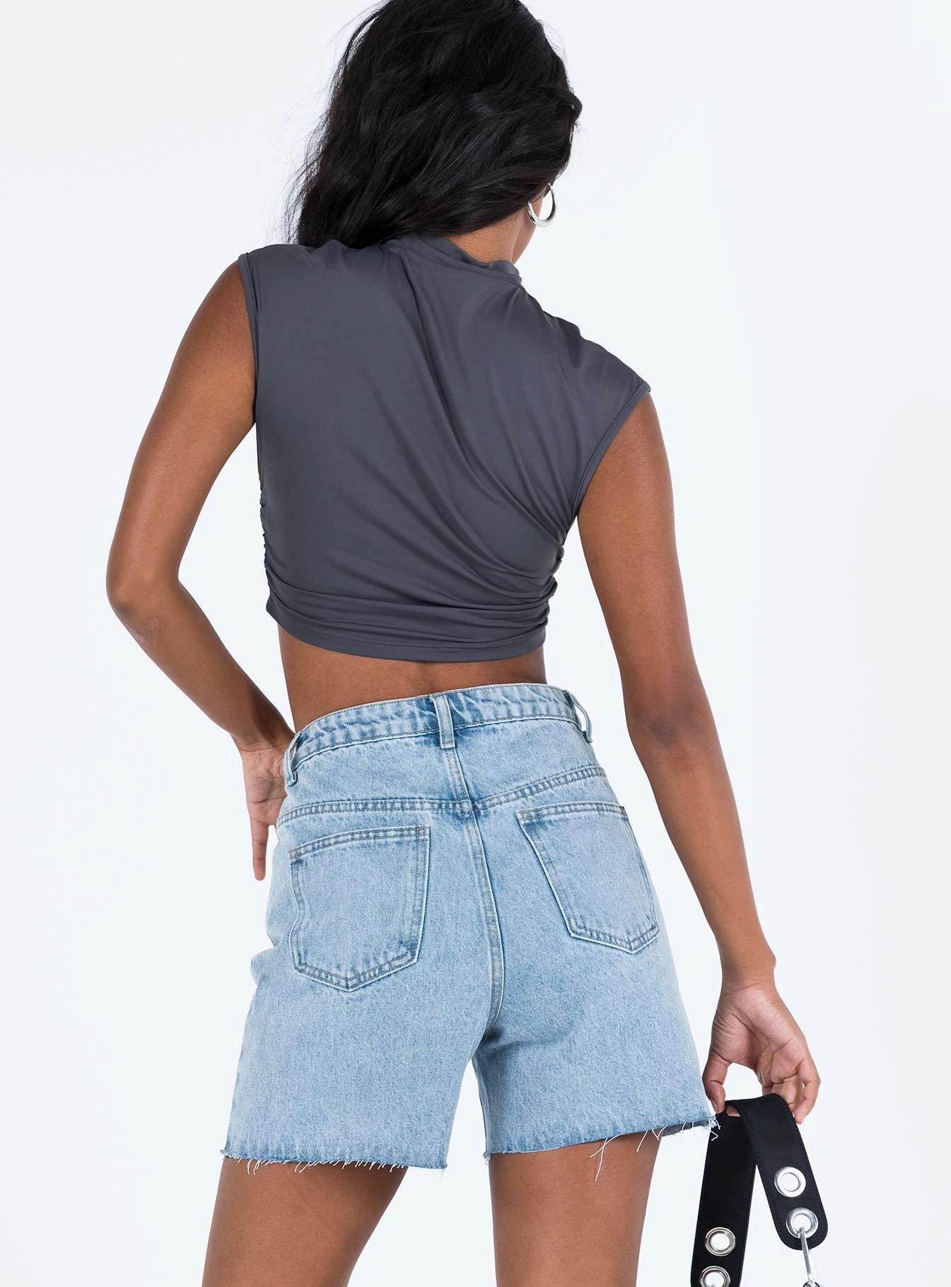 Fresh Day Aldridge Shorts Light Wash Denim