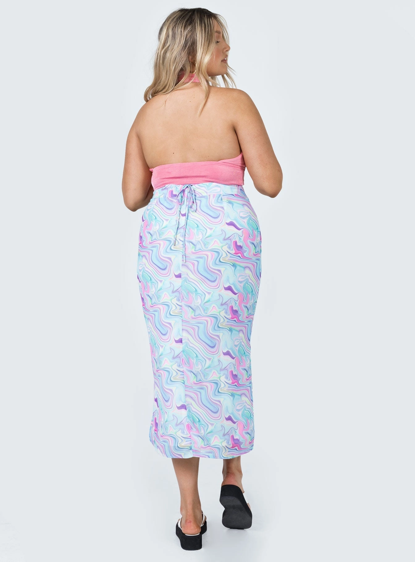 Polka Dot Aliana Midi Skirt Multi
