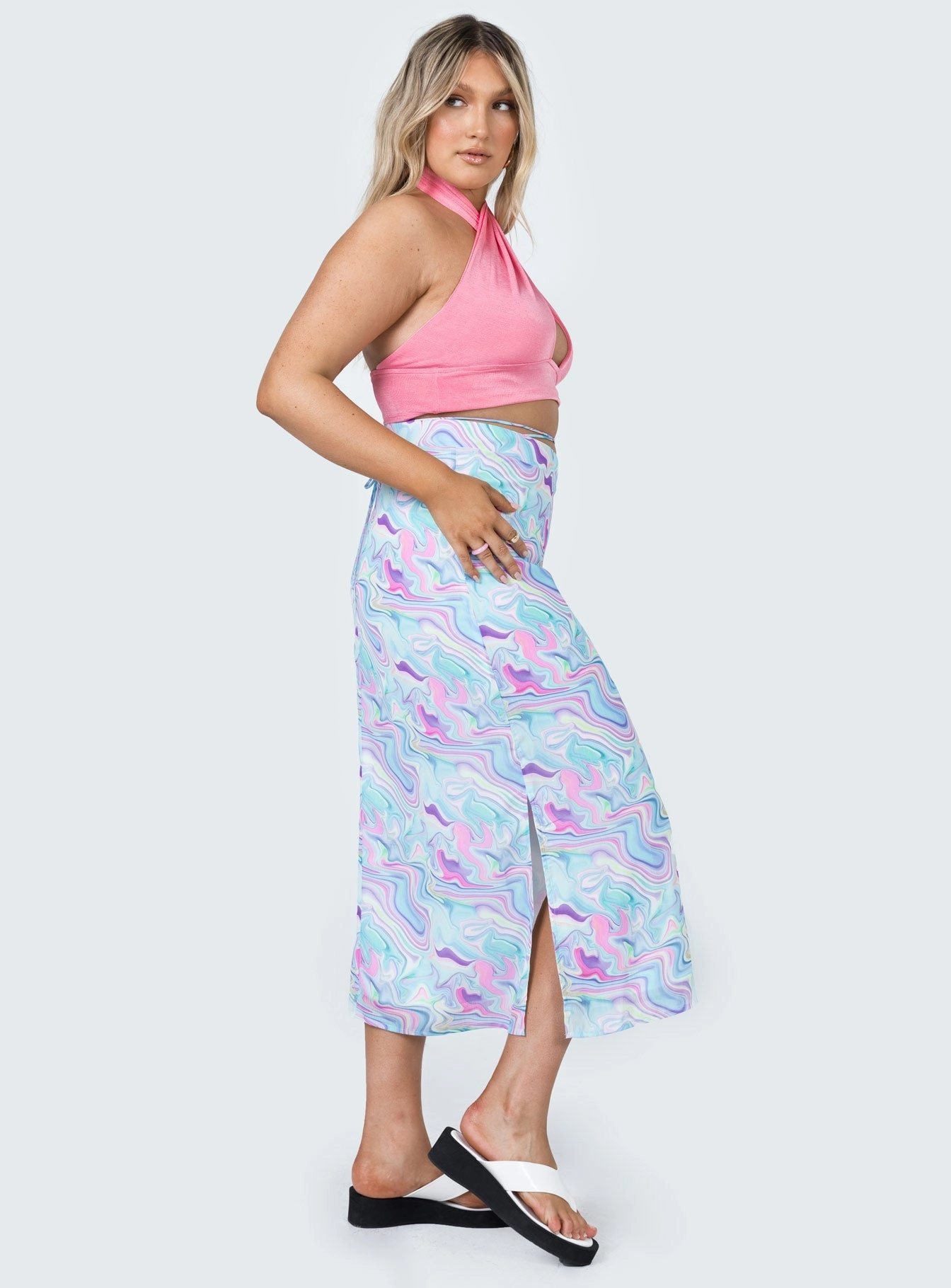 Cozy Feel Aliana Midi Skirt Multi