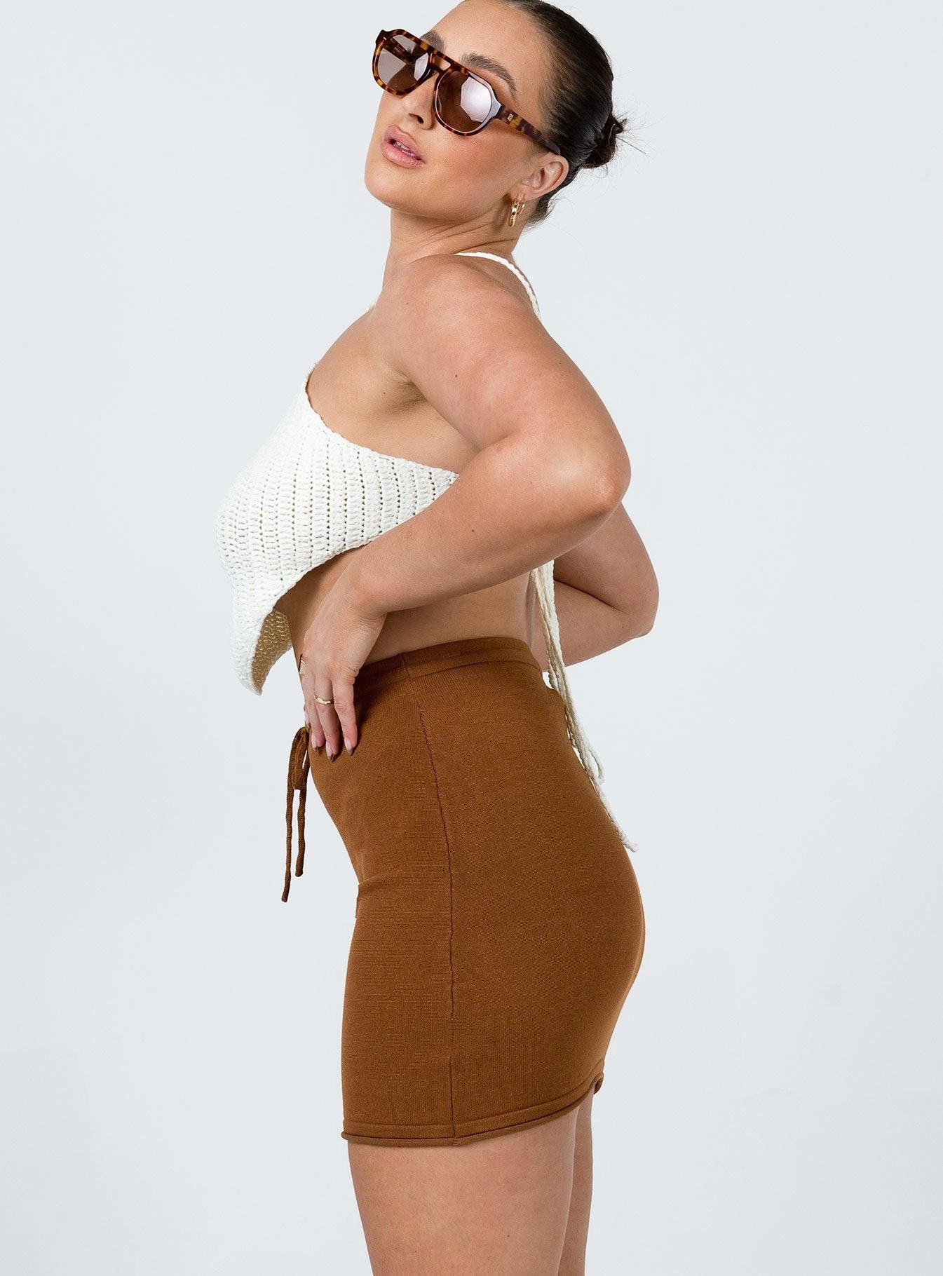 Alice Mini Skirt Brown Day Wear