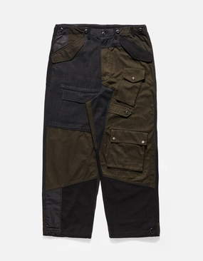 4277 Upcycled M65 Loose Cargo Pants Black O/D Casual Chic Look Fashion Forward